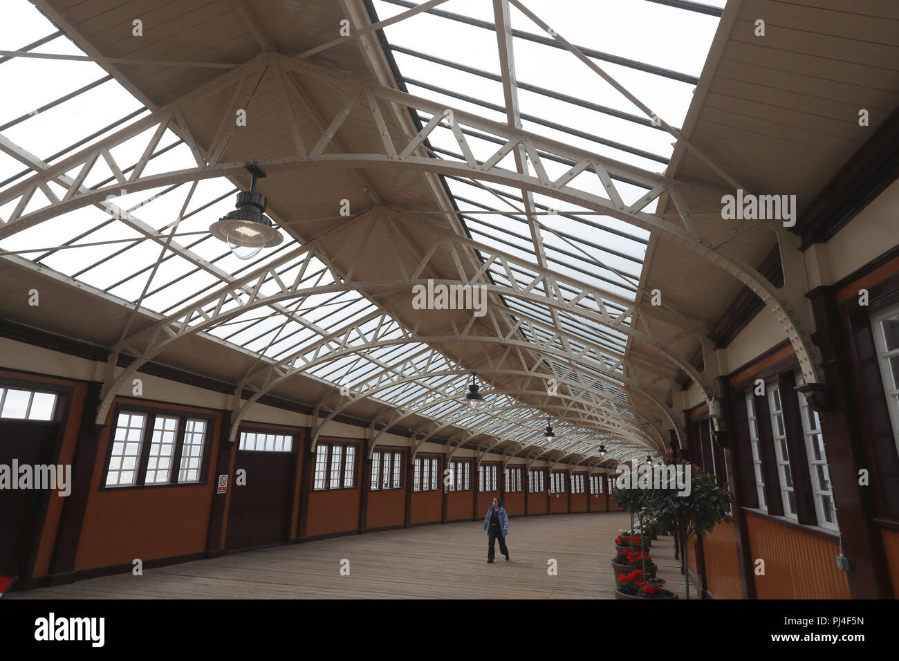 Vista generale di Wemyss Bay stazione ferroviaria. Foto Stock