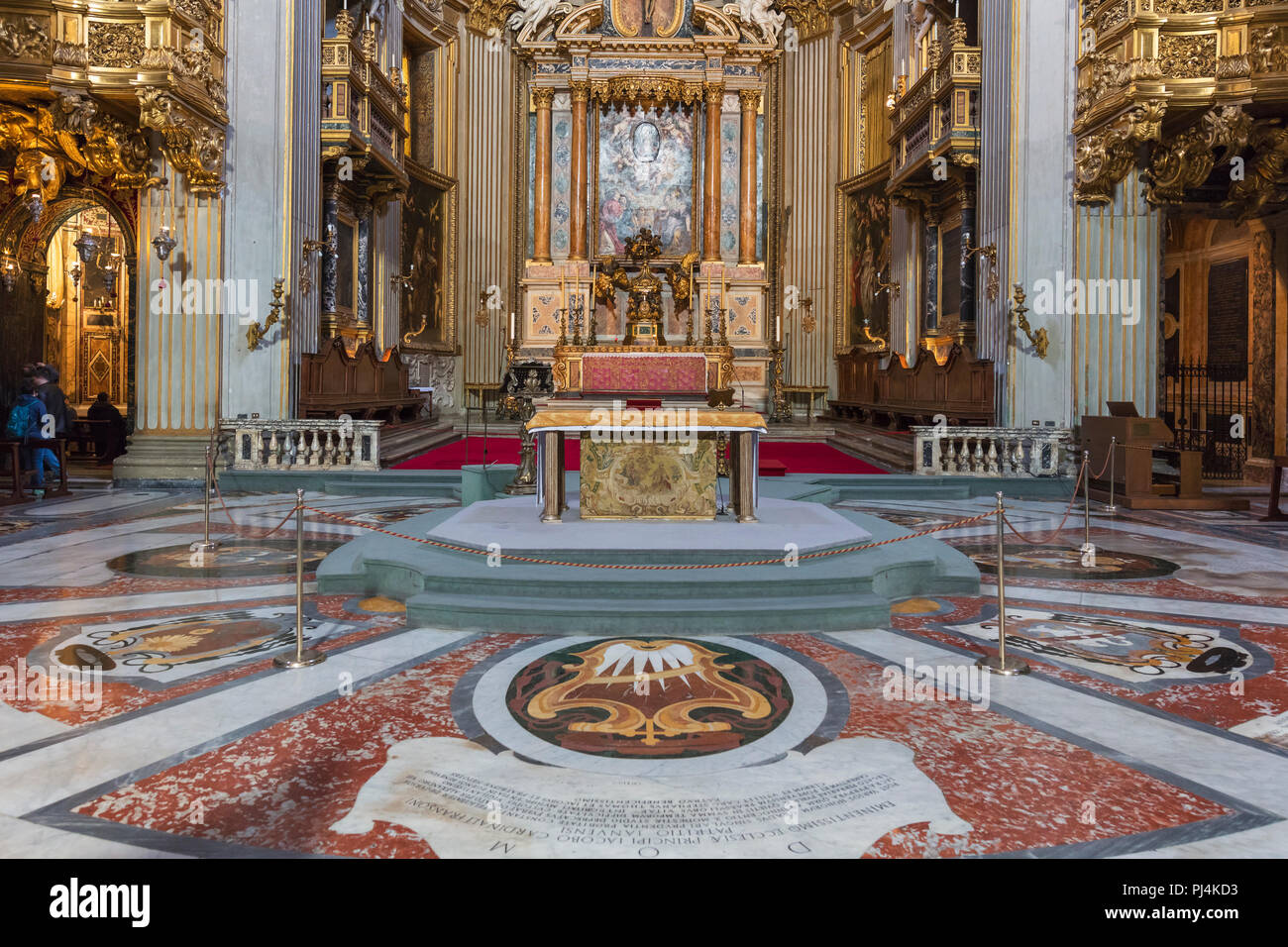 Chiesa di Santa Maria in Vallicella interno, Chiesa Nuova, Roma, lazio, Italy Foto Stock