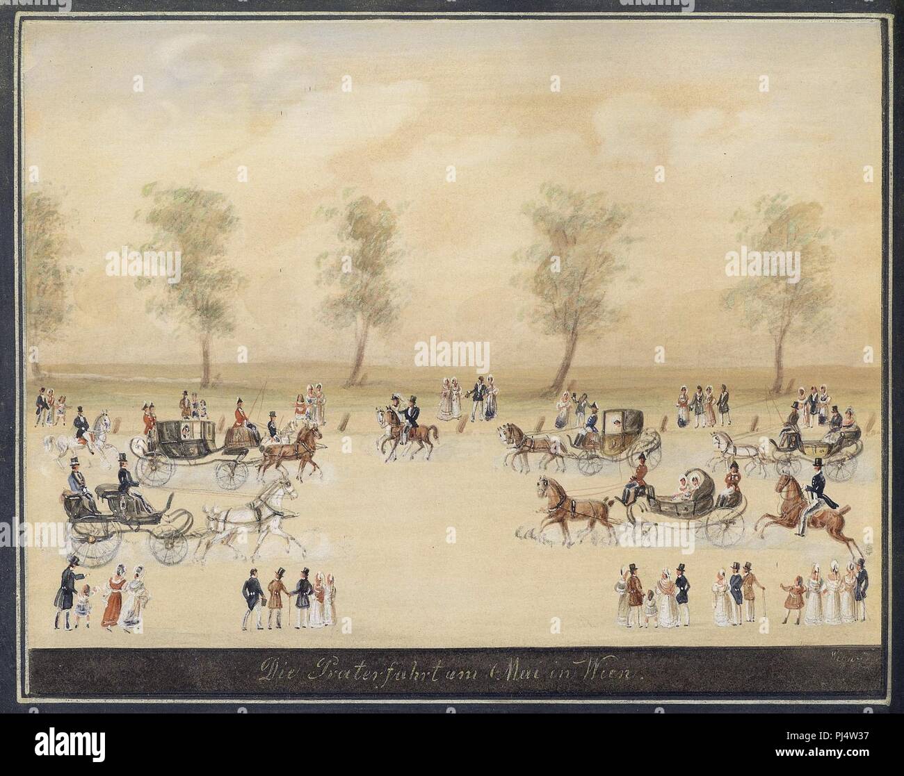 Balthasar Wigand (Nachfolger) Praterfahr am 7 Mai. Foto Stock