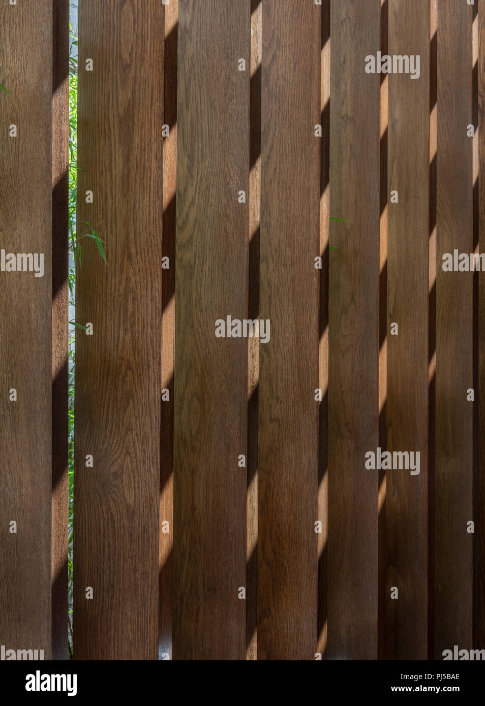 Verticale dello schermo in legno all'entrata di Wildwood ristorante in Earl Street Maidstone Foto Stock