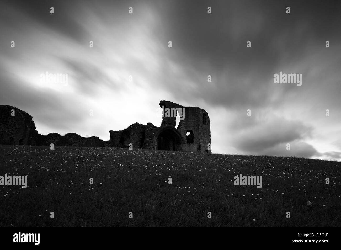 Fotografia di © Jamie Callister. Denbigh Castle, Denbigh, Denbighshire, il Galles del Nord, 8 maggio 2018. Foto Stock
