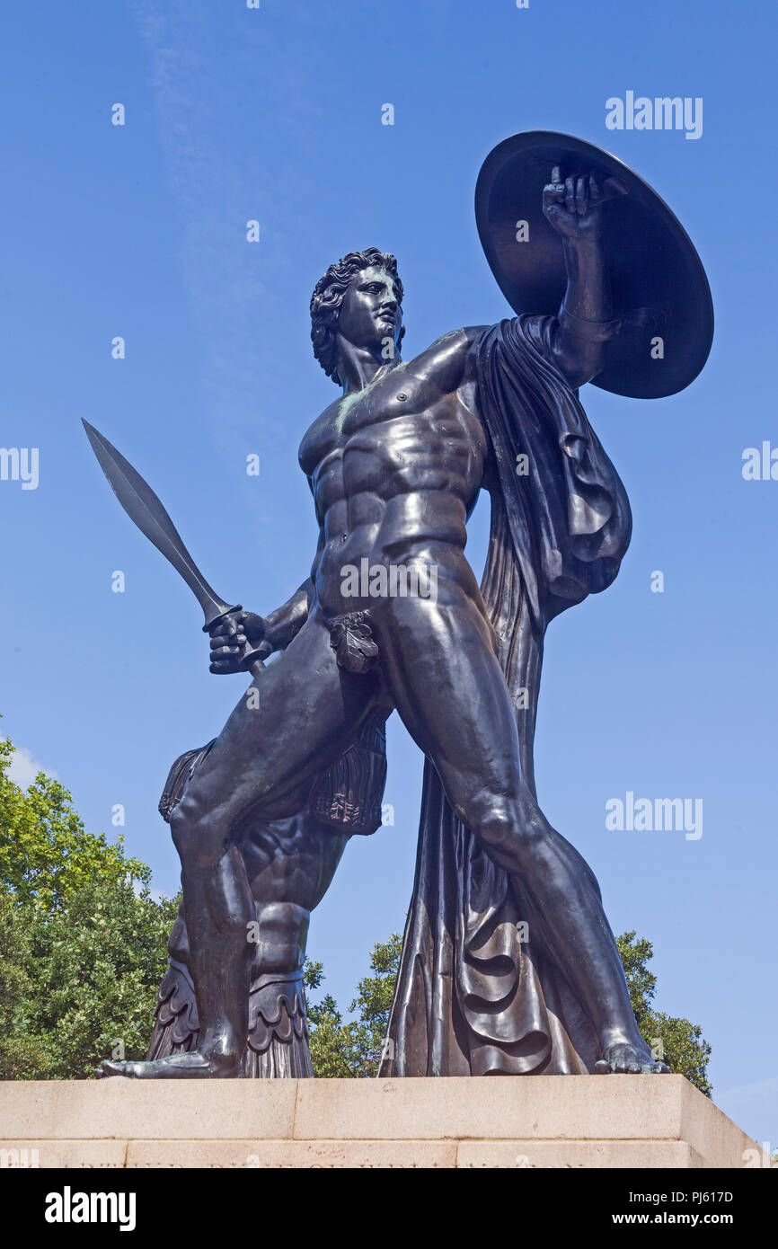 Di Londra, Hyde Park la statua di Achille di 1822 Foto Stock