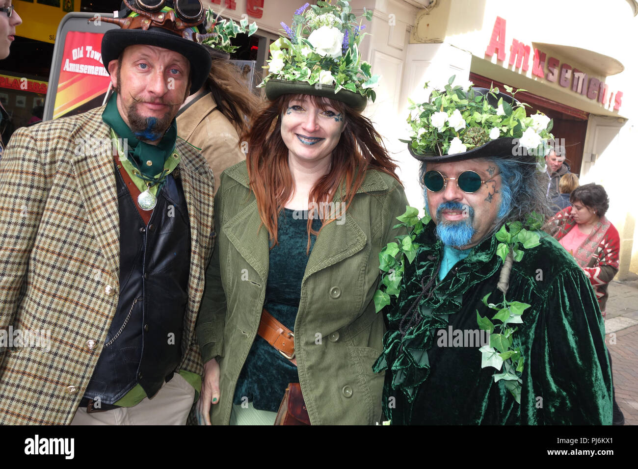 I visitatori di jack-nel-festival verdi, Hastings Regno Unito Foto Stock