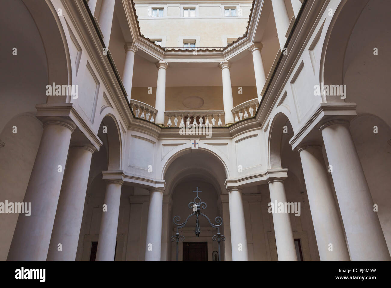 Chiesa di San Carlo alle Quattro Fontane (1638), di San Carlo alle Quattro Fontane, San Carlino, Roma, lazio, Italy Foto Stock