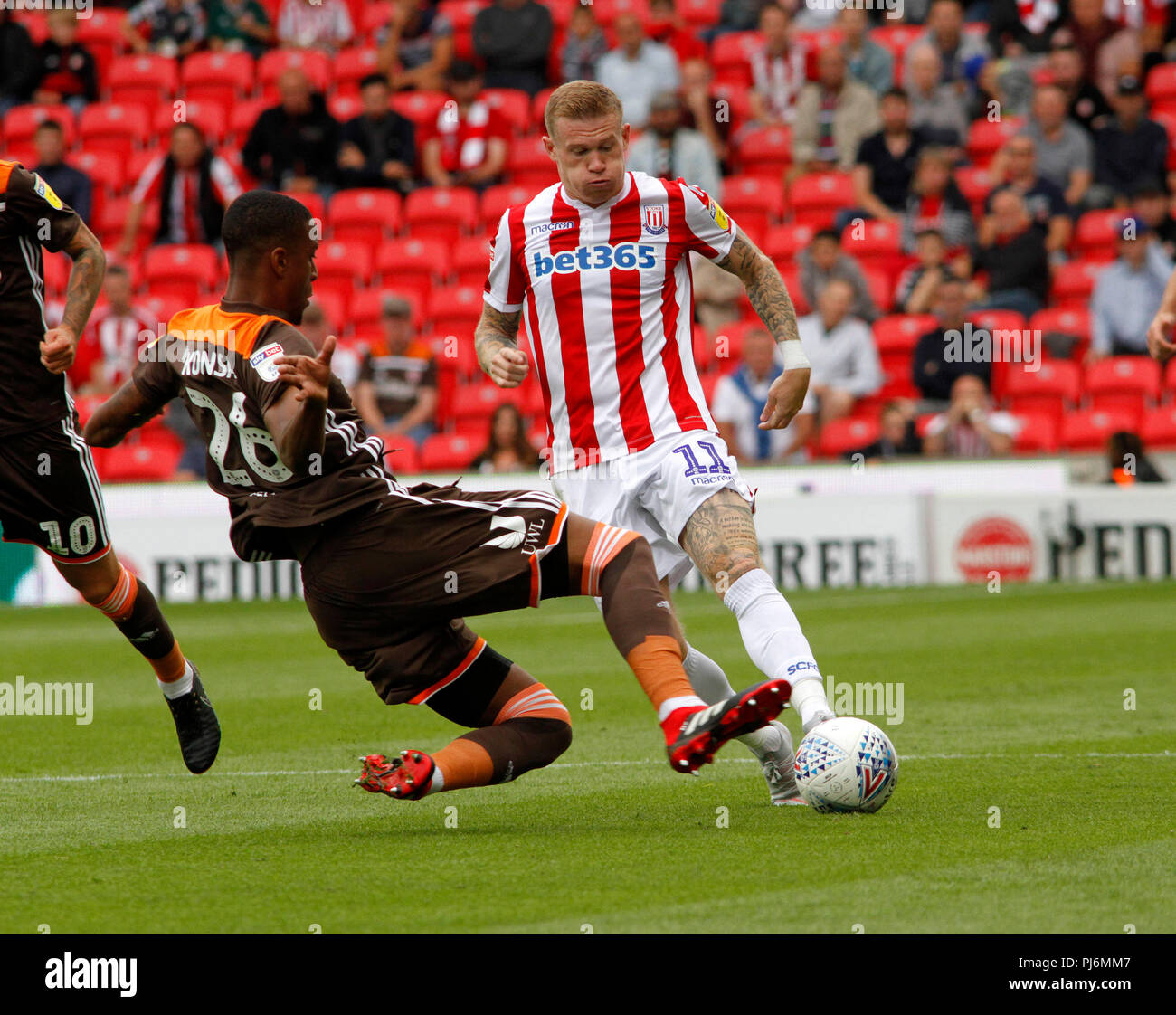 Stoke City v Brentford FC Foto Stock