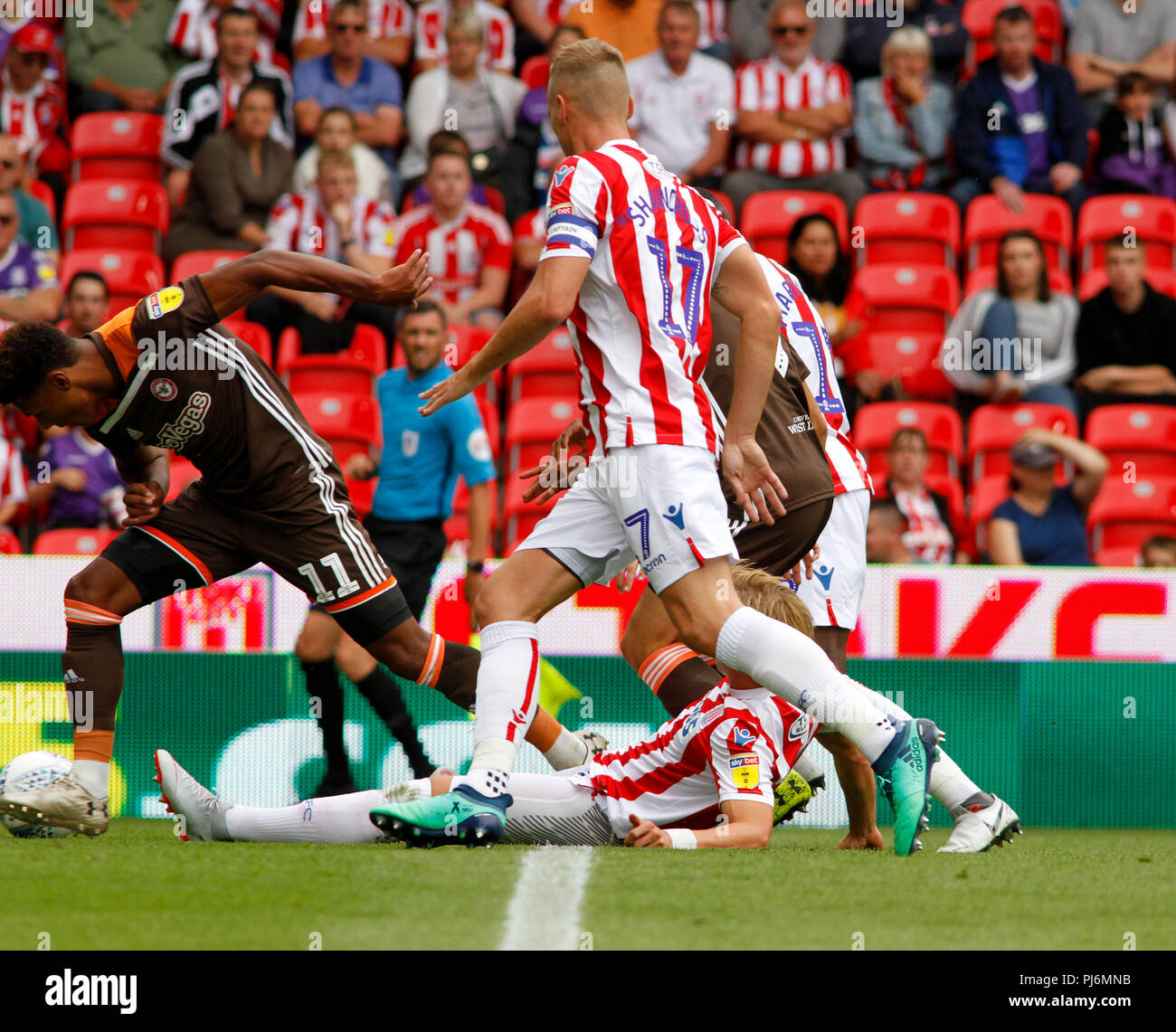 Stoke City v Brentford FC Foto Stock
