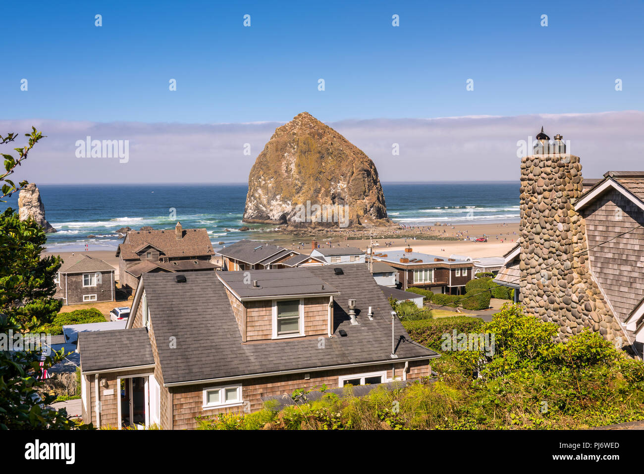 Canon Beach Real Estate e Vivere costiera Oregon Coast. Foto Stock