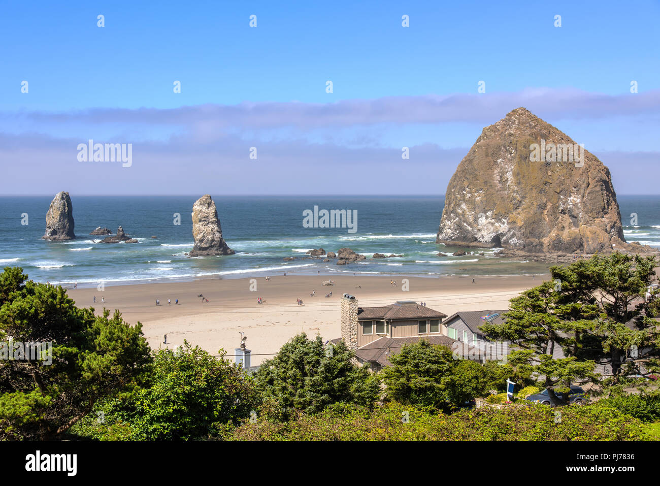 Canon Beach Real Estate e Vivere costiera Oregon Coast. Foto Stock