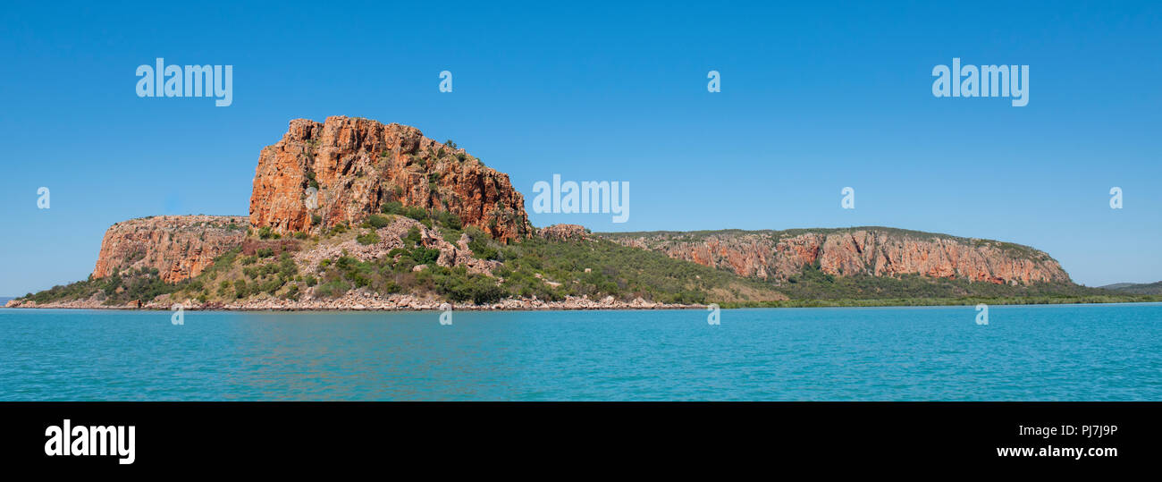 Australia, Australia occidentale, Baia di dubbia. Vista costiera della zattera punto. Foto Stock