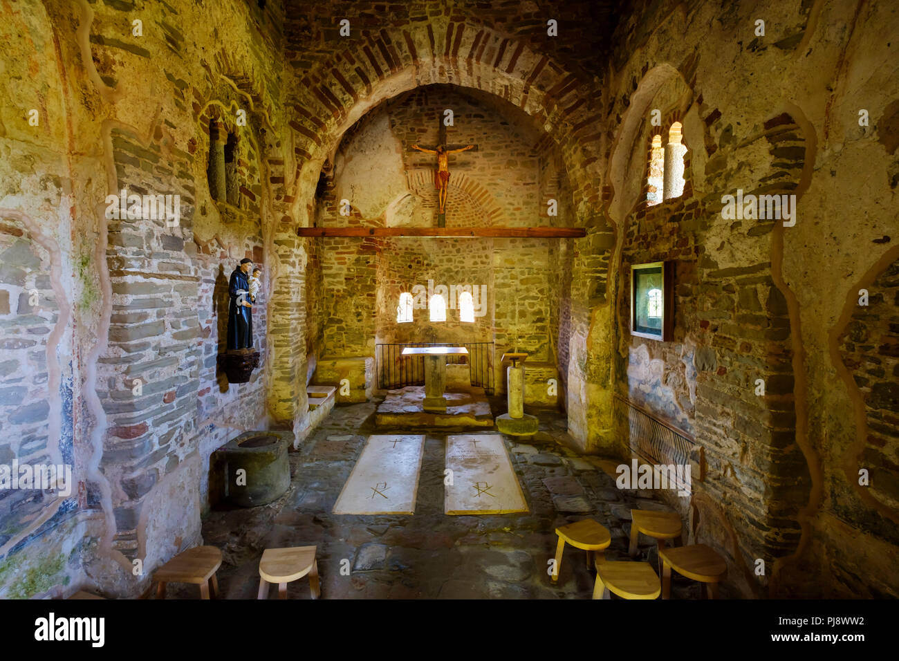 San Antonio è la Chiesa, Shën Antoni, Capo Rodon, Kepi ho Rodonit, Ishëm comune, Durres County, Durazzo County, Albania Foto Stock
