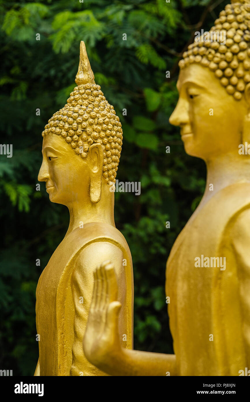 Thai immagine del Buddha golden Foto Stock