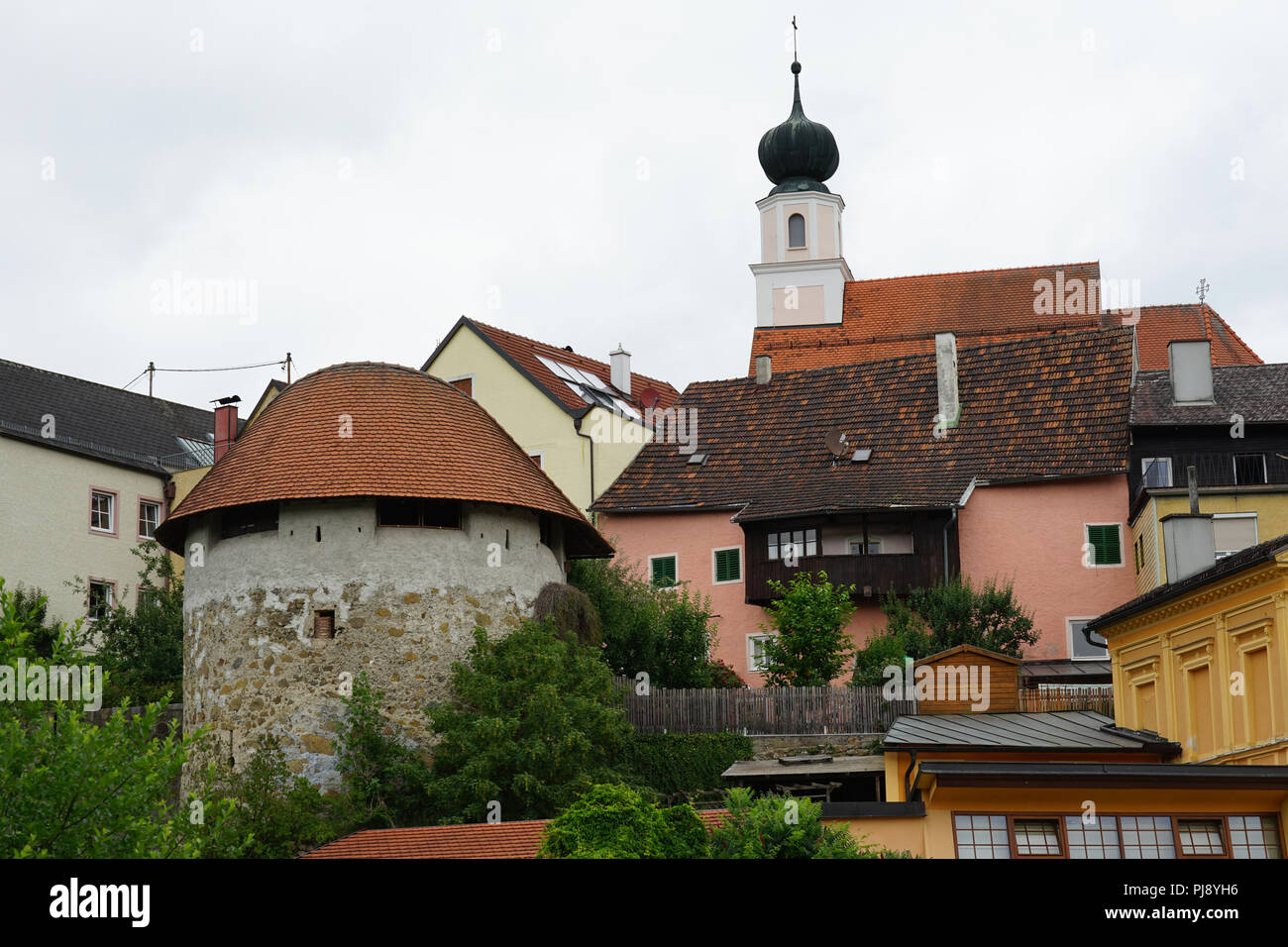 Schärding, Barockstadt am Inn, Innviertel, Oberösterreich Foto Stock