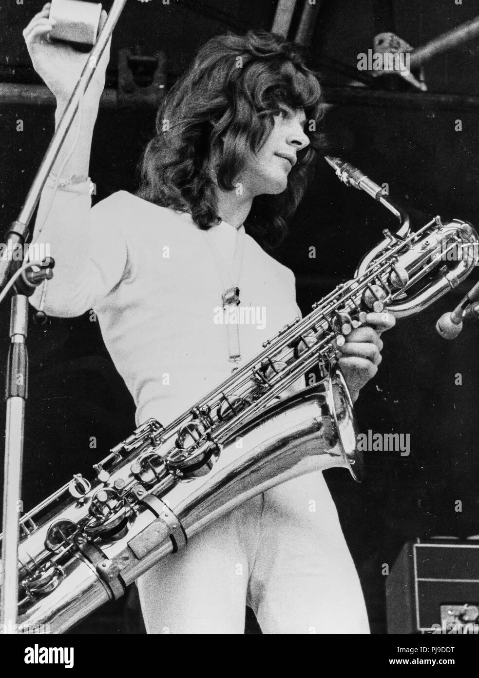 Mel Collins, King Crimson, 70s Foto Stock
