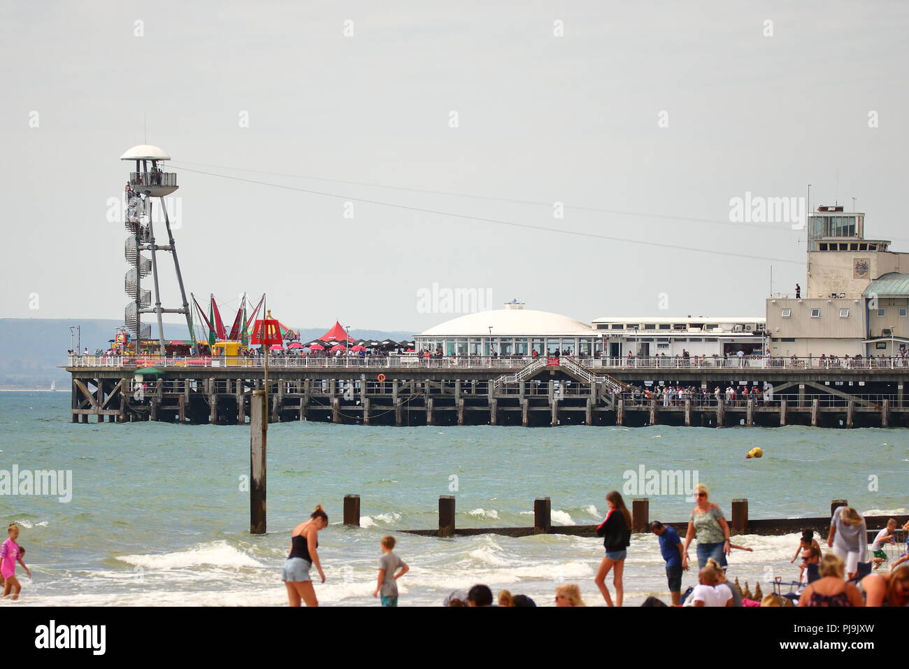 Il molo di Bournemouth Air Festival 2018, Bournemouth, Regno Unito Foto Stock