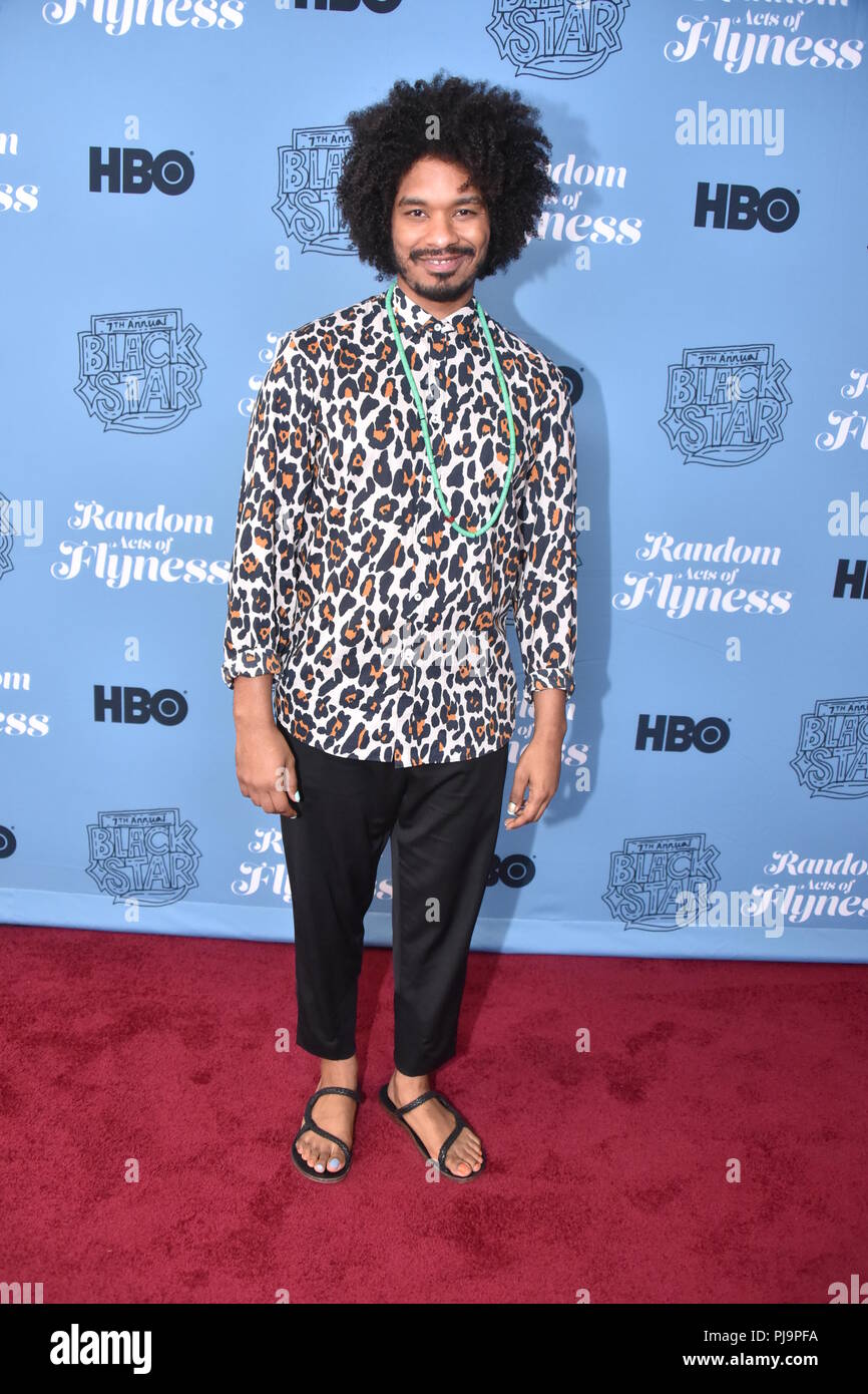 Atti casuali di Screening Flyness al Blackstar Film Festival di Philadelphia con: Terence Nance dove: Philadelphia, Pennsylvania, Stati Uniti quando: 04 Ago 2018 Credit: Hugh Dillon/WENN.com Foto Stock