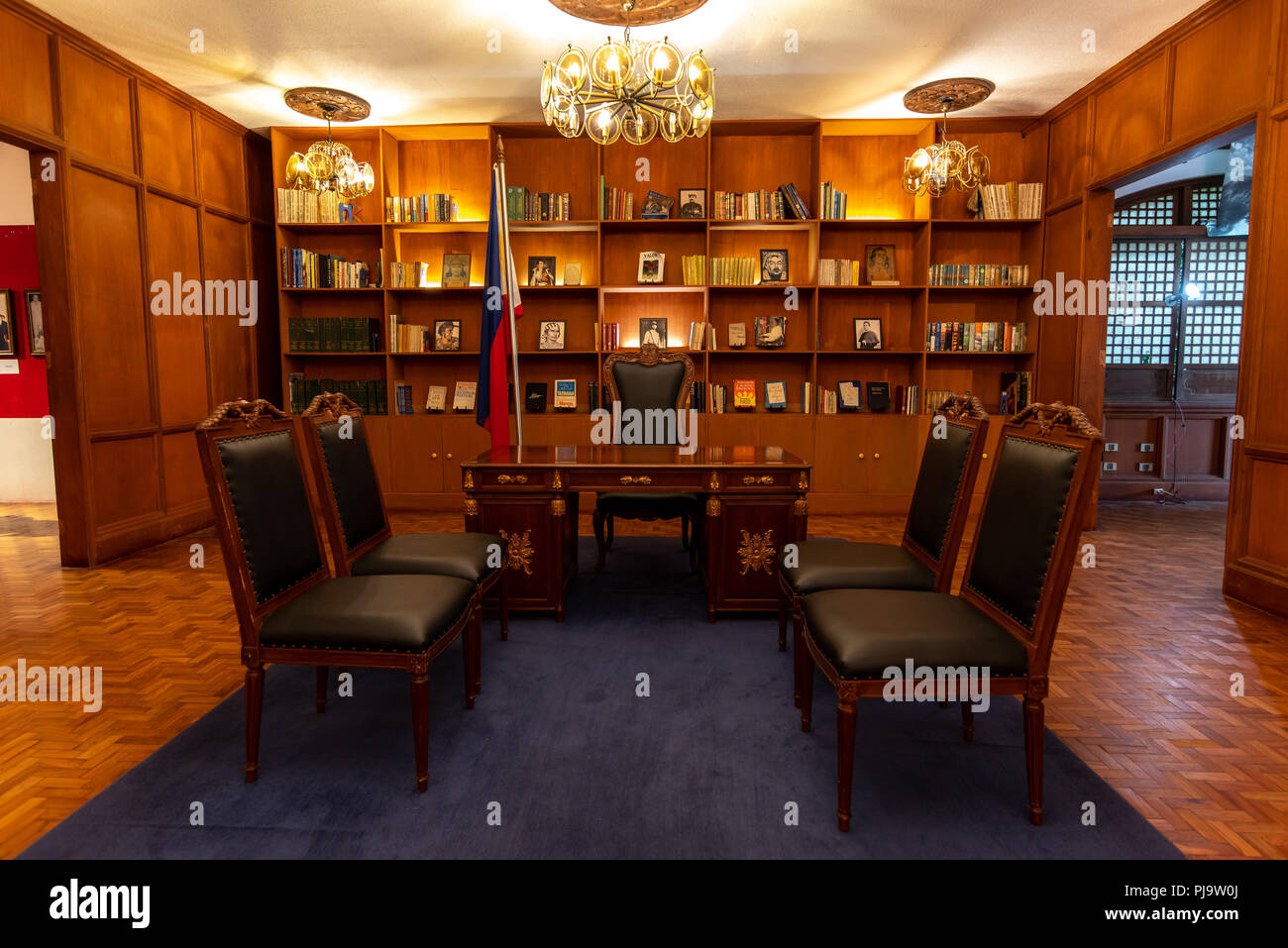 Ilocos Norte, Filippine : 24 Ago 2018 ufficio presidenziale in Marcos mansion Foto Stock