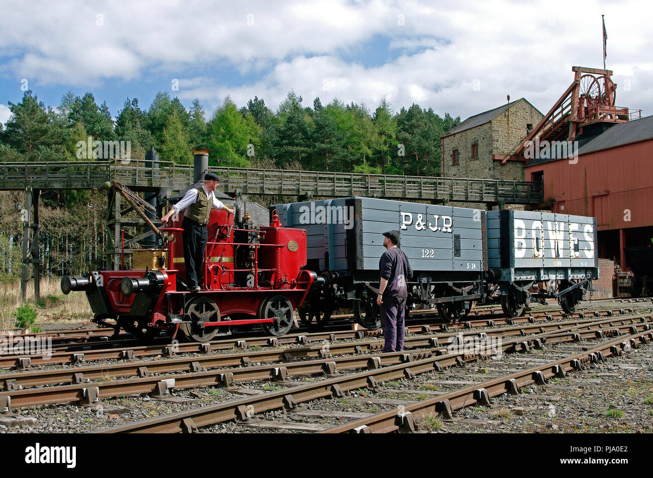 1871 Capo Wrightson Coffe Pot n. 1 locomotiva a vapore Foto Stock