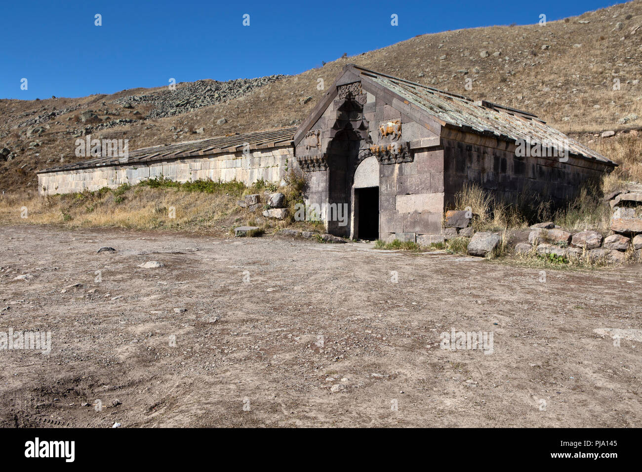 Orbelian's Caravanserai, (1332), Selim pass, provincia di Gegharkunik, Armenia Foto Stock