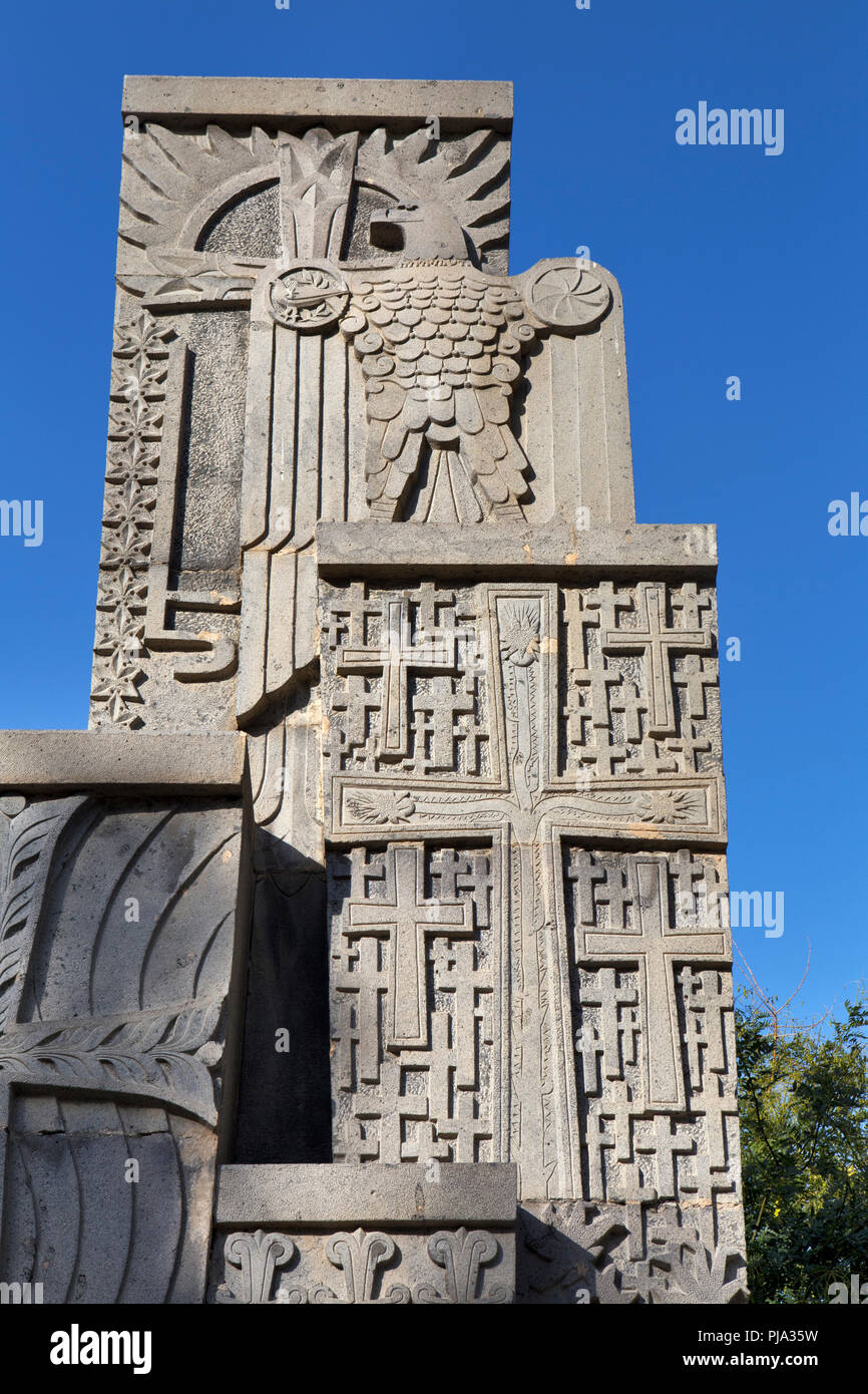 Genocidio monumento (1965), Vagharshapat, Armavir provincia, Armenia Foto Stock