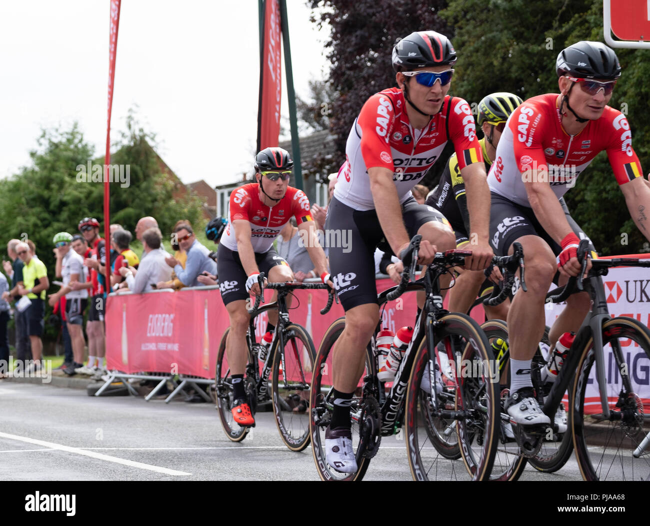 Edge Hill, Regno Unito. 5 settembre 2018. Fase 4 vincitore André Greipel. Credito: lovethephoto/Alamy Live News Foto Stock