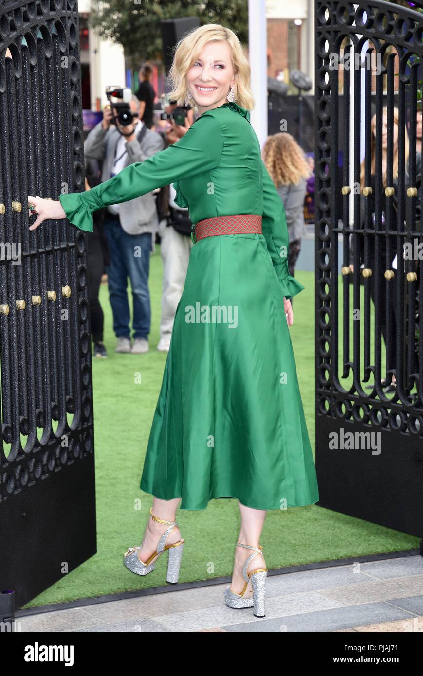 Londra, Regno Unito. 5° settembre 2018. Cate Blanchett, una casa con un clock nelle sue pareti Premiere Mondiale, Westfield, White City, Londra.UK Credit: Michael melia/Alamy Live News Foto Stock