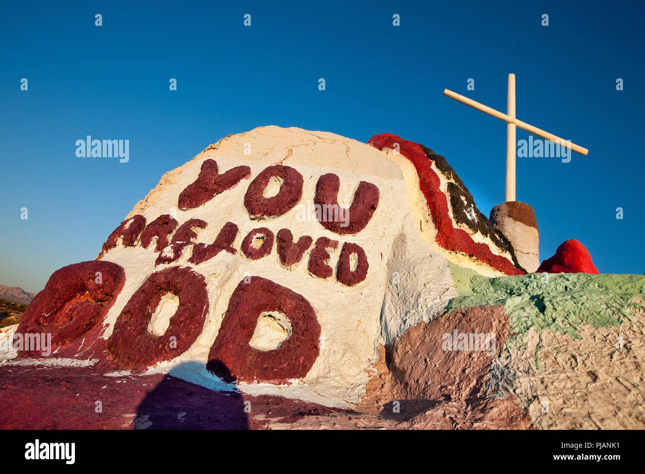 La salvezza montagna a Salton Sea, CALIFORNIA, STATI UNITI D'AMERICA Foto Stock