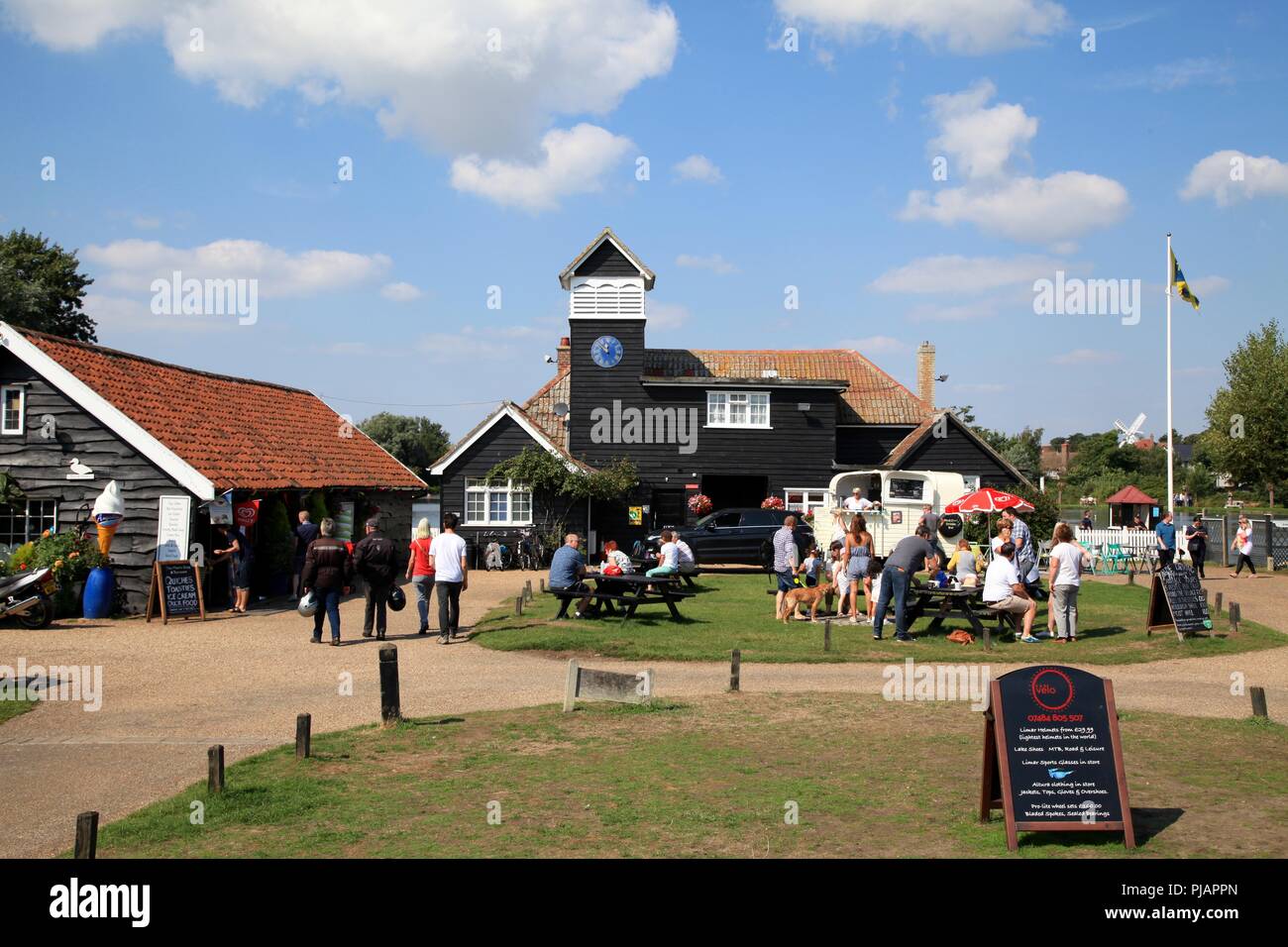 Il Meare a Thorpeness Suffolk REGNO UNITO ESTATE 2018 Foto Stock