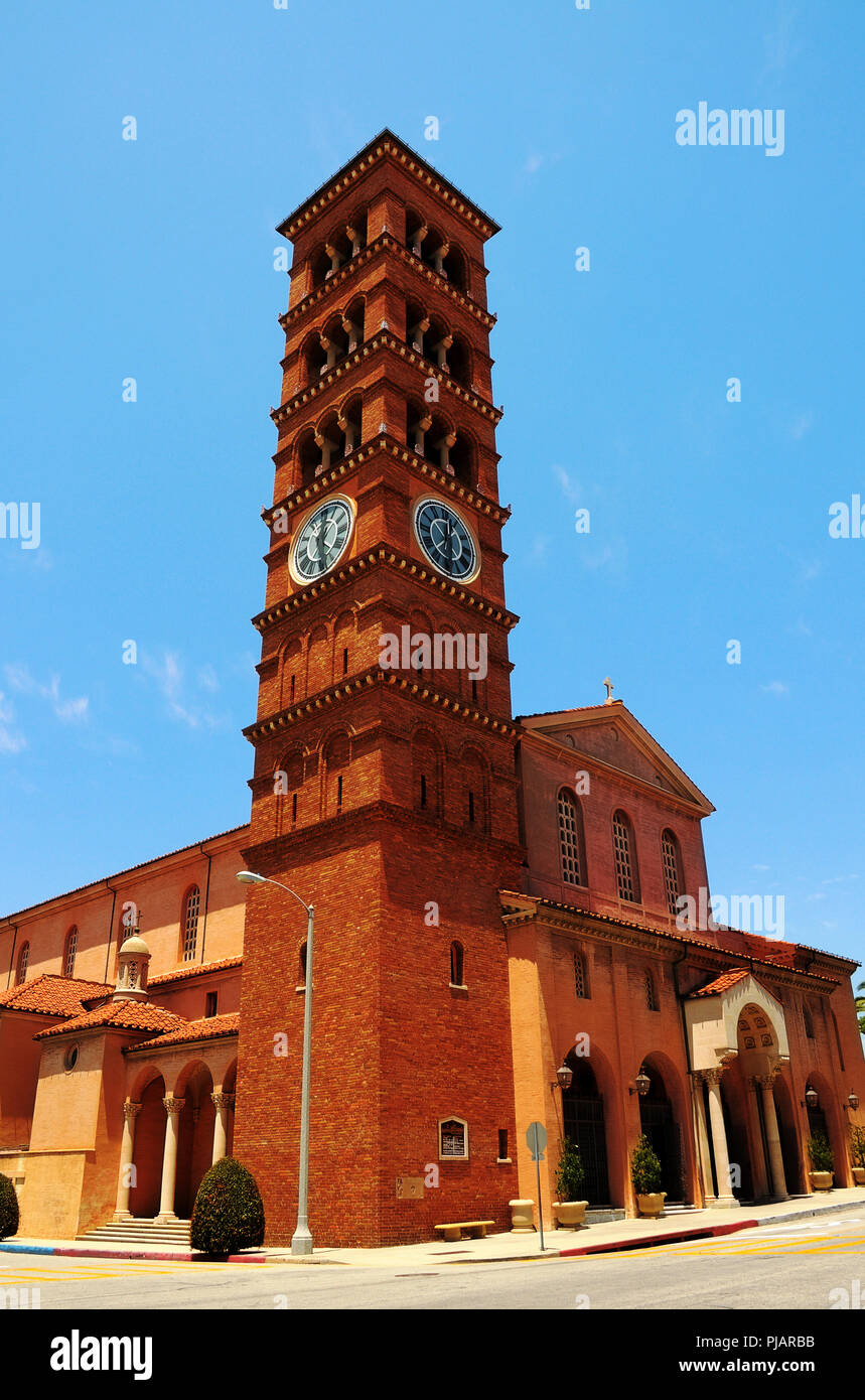 Sant'Andrea Chiesa cattolica a Pasadena, in California Foto Stock