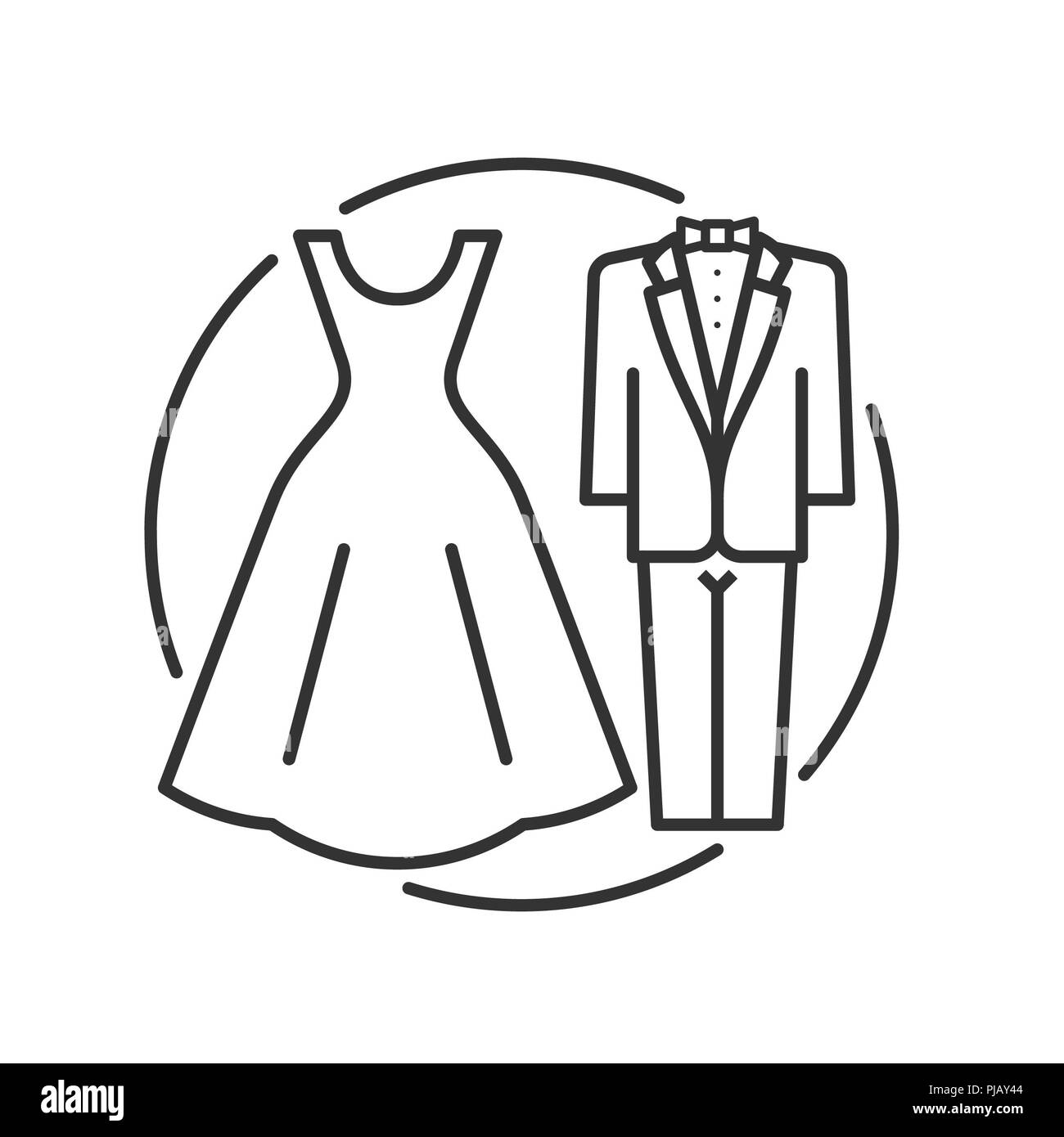 Abito da sposa e lo sposo abito Foto Stock