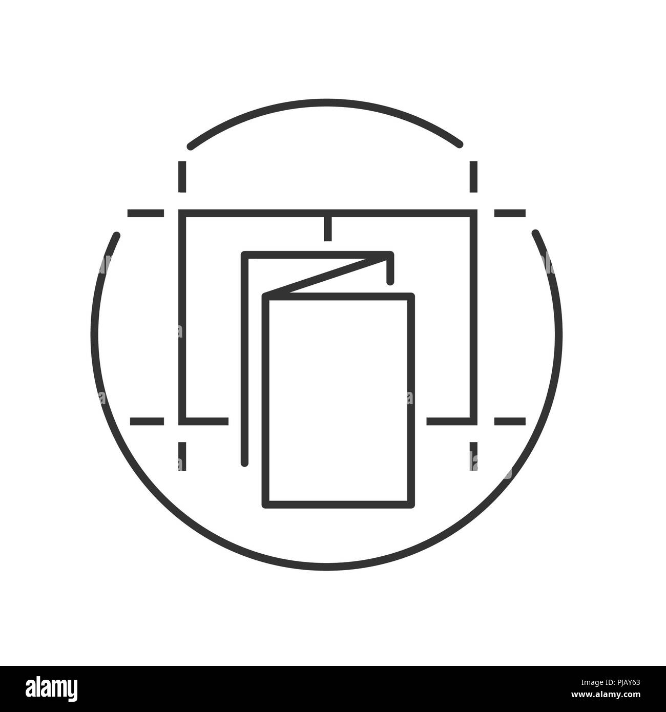 Invito piegato Foto Stock