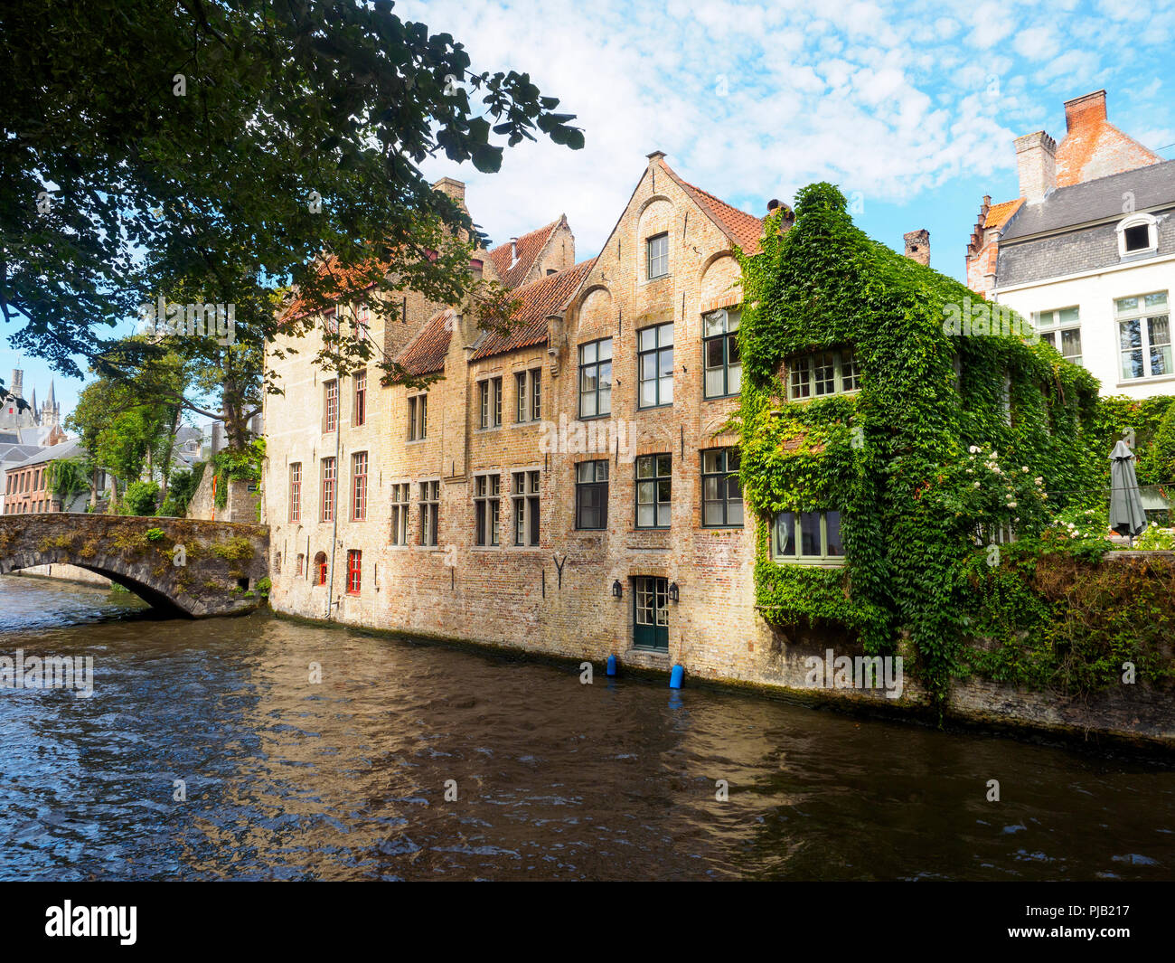 Meestraat bridge - Bruges, Belgio Foto Stock