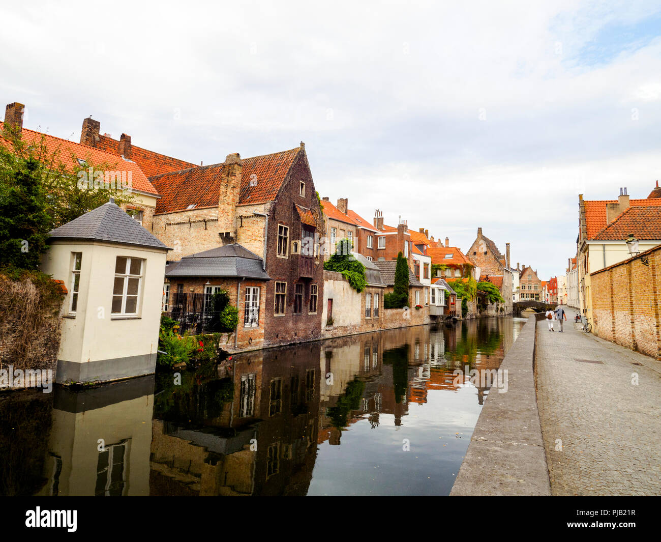 Gouden-Handrei canal - Bruges, Belgio Foto Stock