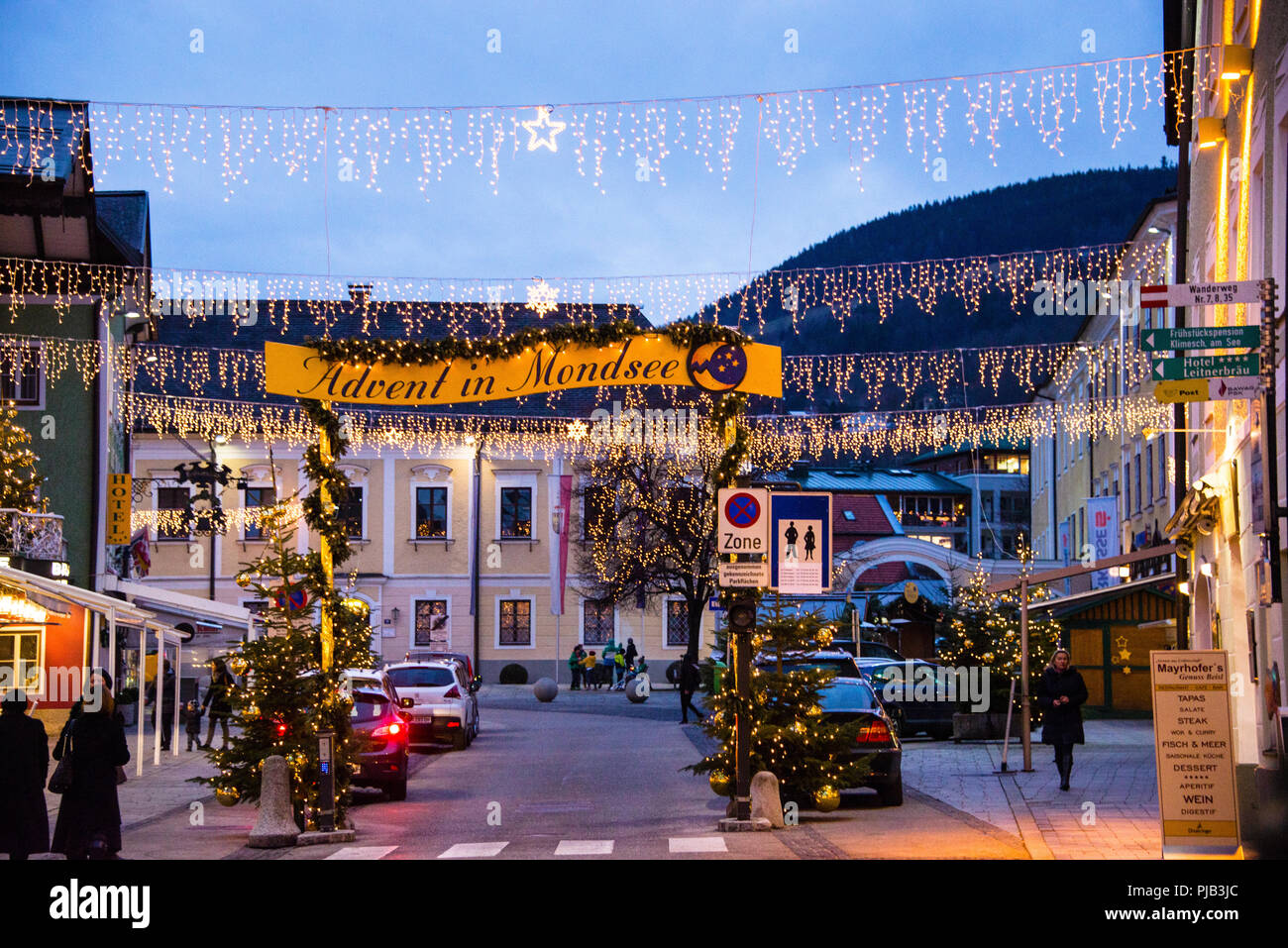 Avvento a Mondsee, Austria. Foto Stock