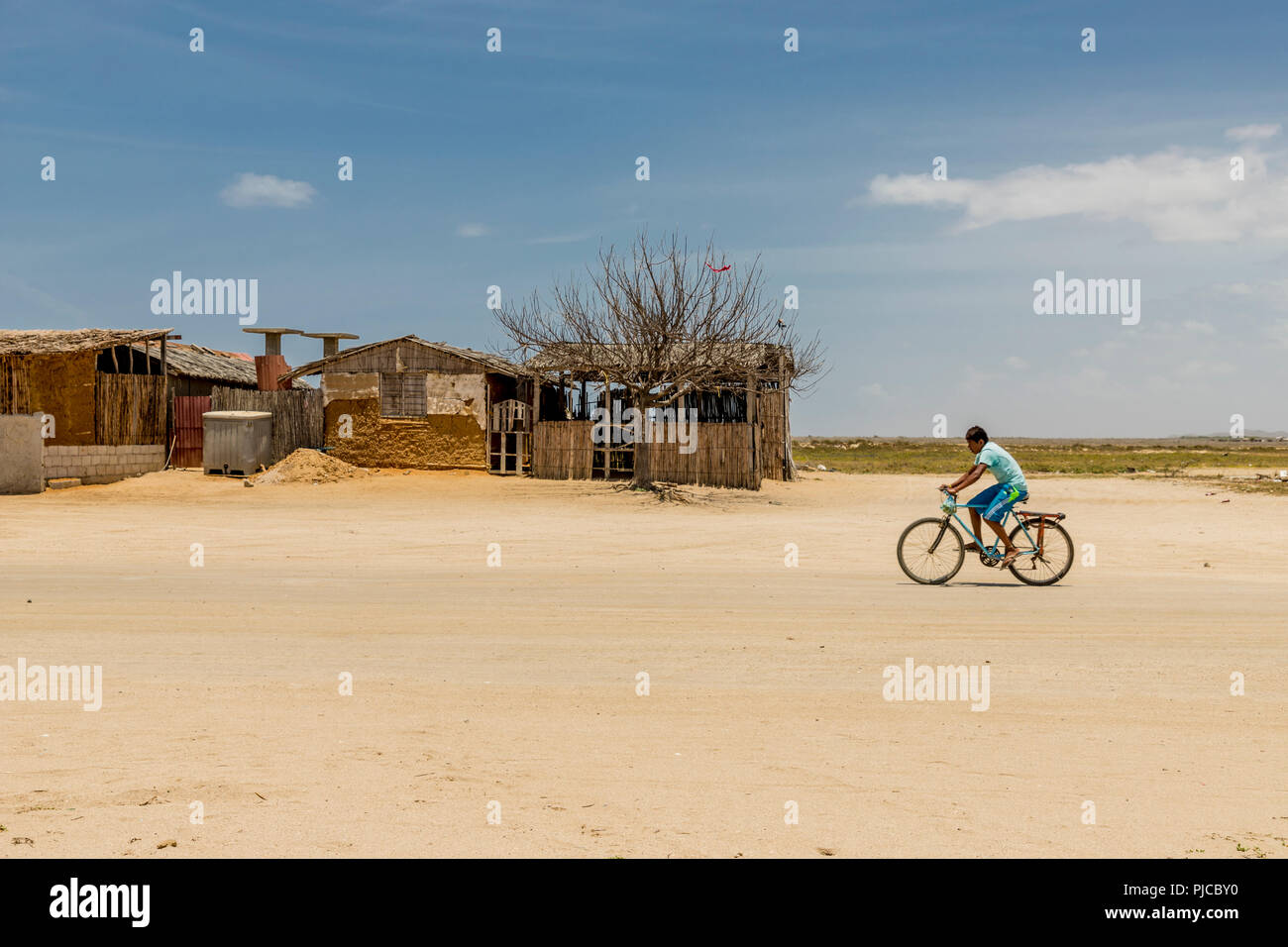 Una vista di Cabo de la Vela in Colombia Foto Stock
