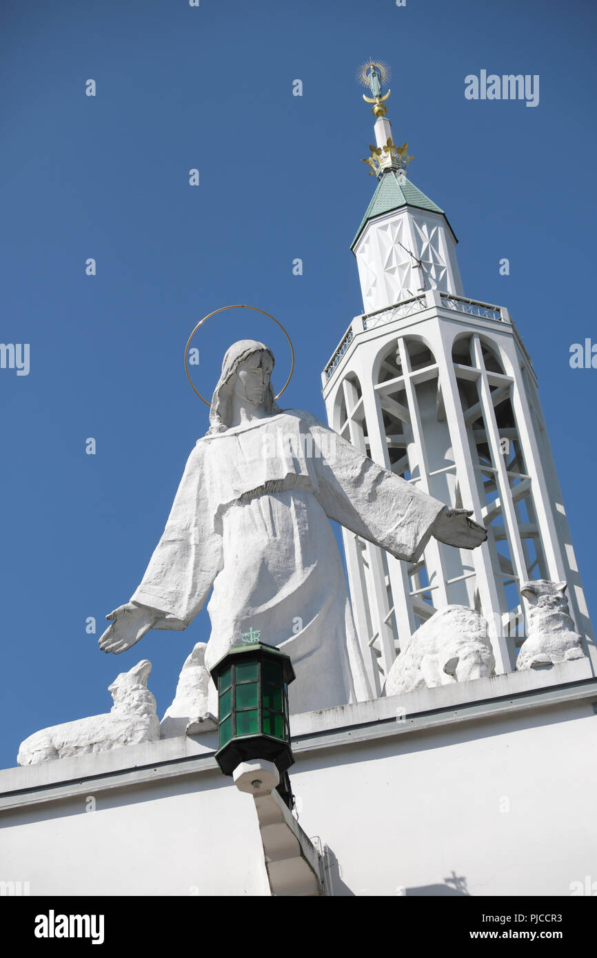 Bialystok Polonia la grande e moderno di St Roch chiesa cattolica costruita nel XX secolo Foto Stock