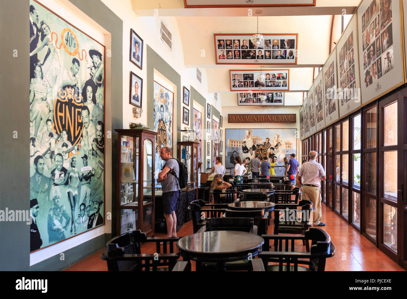 Hotel Nacional de Cuba, interno, Hall of Fame Bar, Vedado, Havana, Cuba Foto Stock