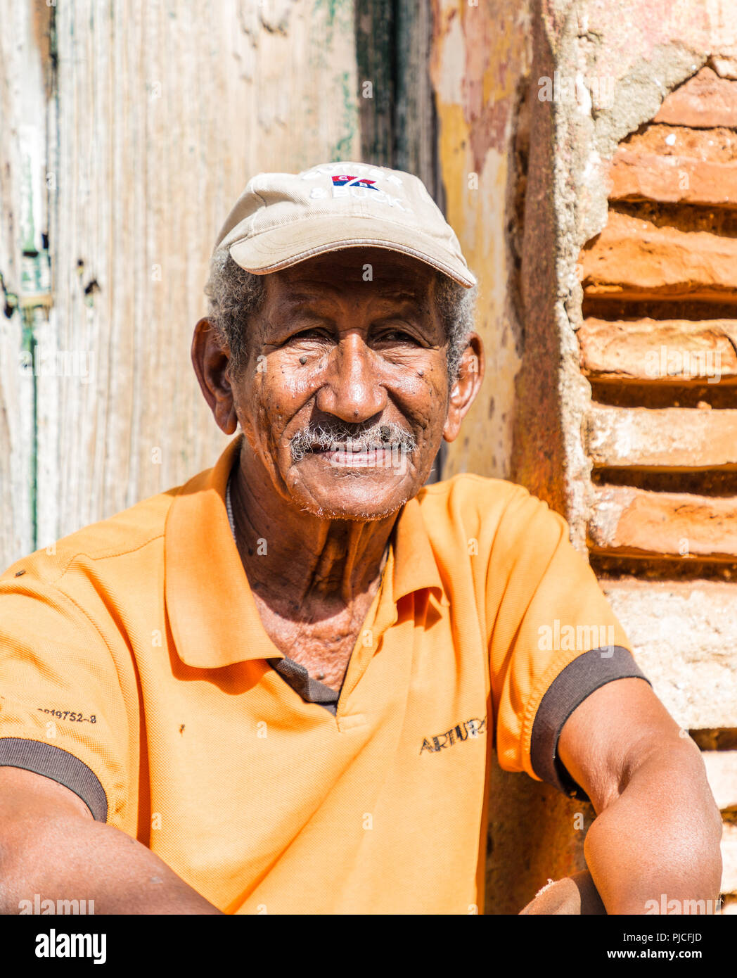 Una tipica vista in Trinidad di Cuba Foto Stock