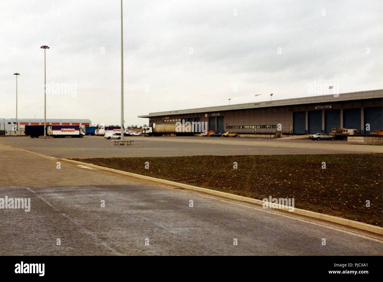 L'aeroporto di Stansted in costruzione Foto Stock