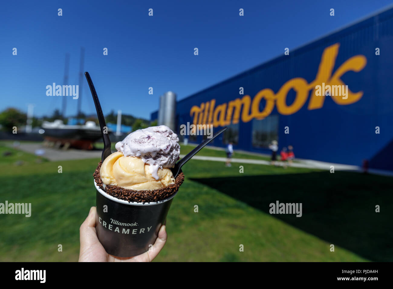 Tillamook, Oregon - 3 sett 2018 : Tillamook Creamery gelato al Tillamook fabbrica di formaggio Foto Stock