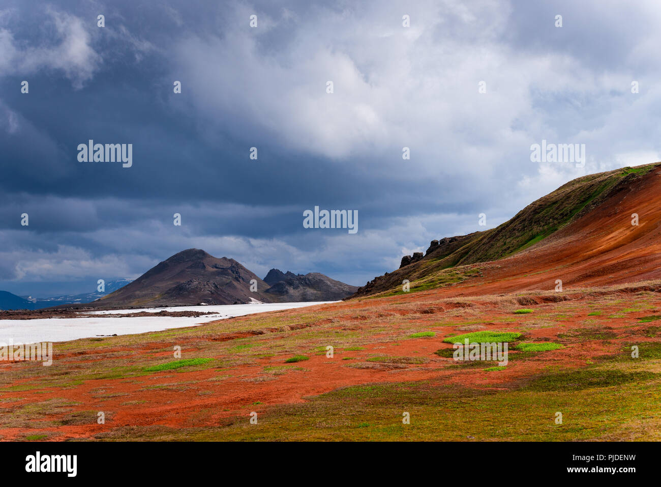 Area geotermale Leirhnjukur. Krafla Vulcano Islanda Foto Stock