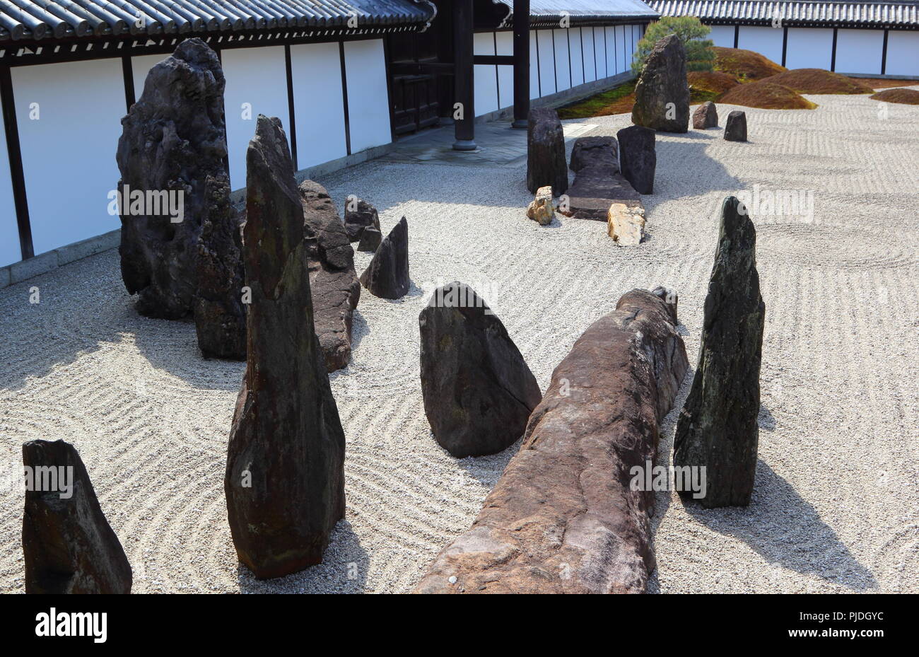Il protocollo di Kyoto. Giardino Zen. Tofuku-ji. Foto Stock