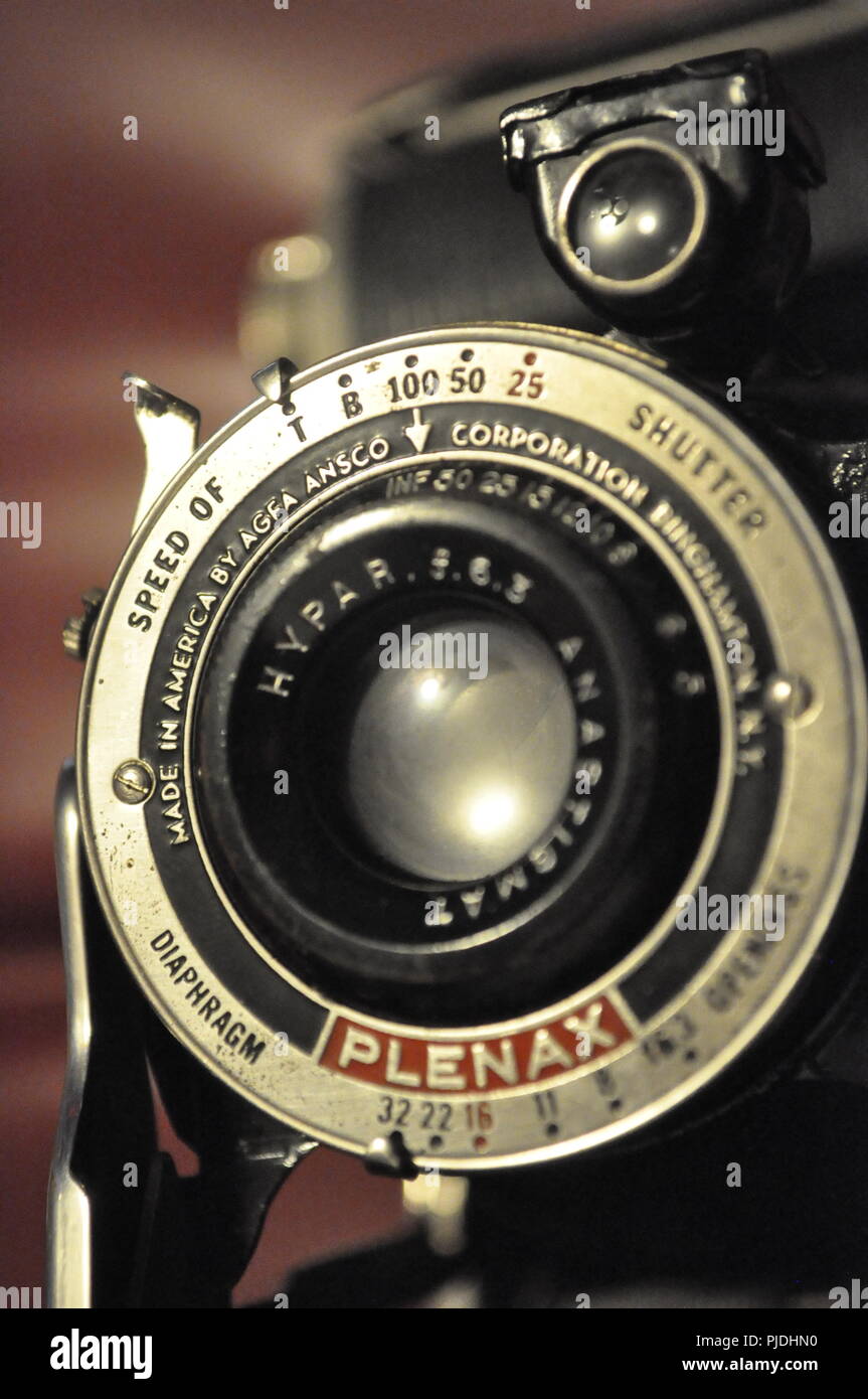 L'annata 1935 Agfa Ansco Plenax PB 20 120mm di pellicola in rotolo fotocamera di piegatura Foto Stock