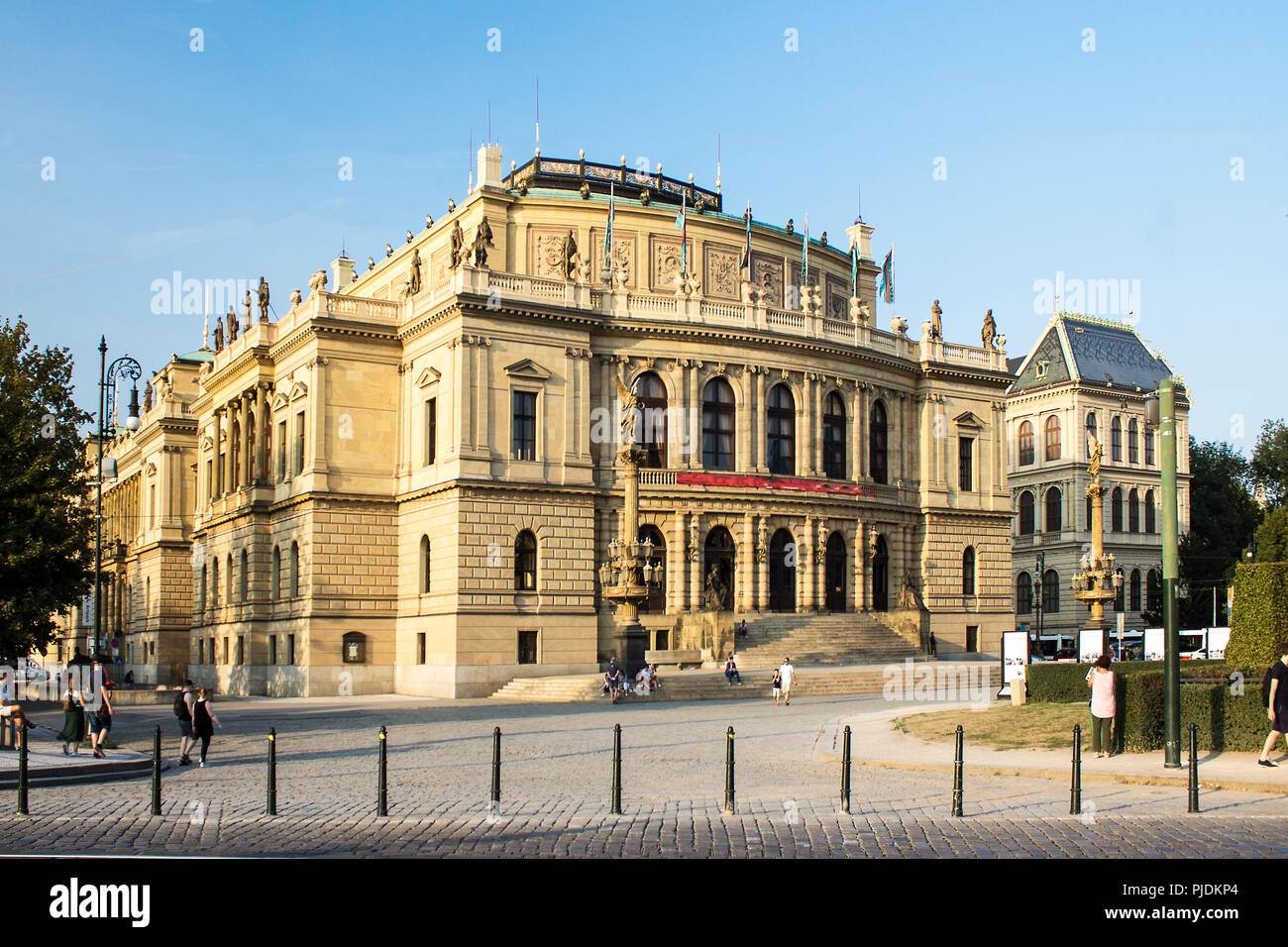 La sala concerti Rudolfinum a Praga, Repubblica Ceca Foto Stock