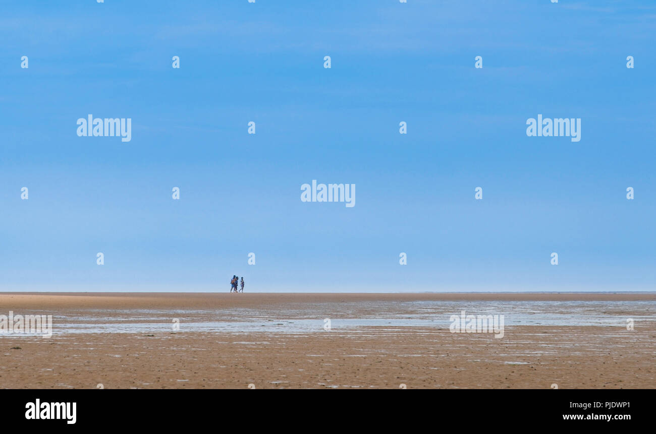 Norfolk spiagge offrono molto spazio per scappare da tutto. Foto Stock