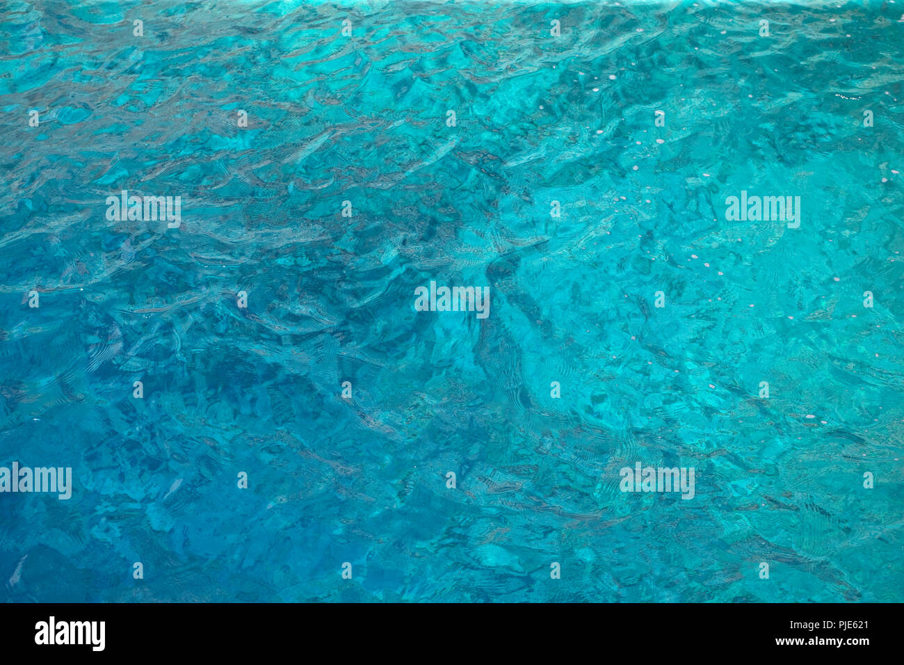 Ripples in onde mare colori Foto Stock