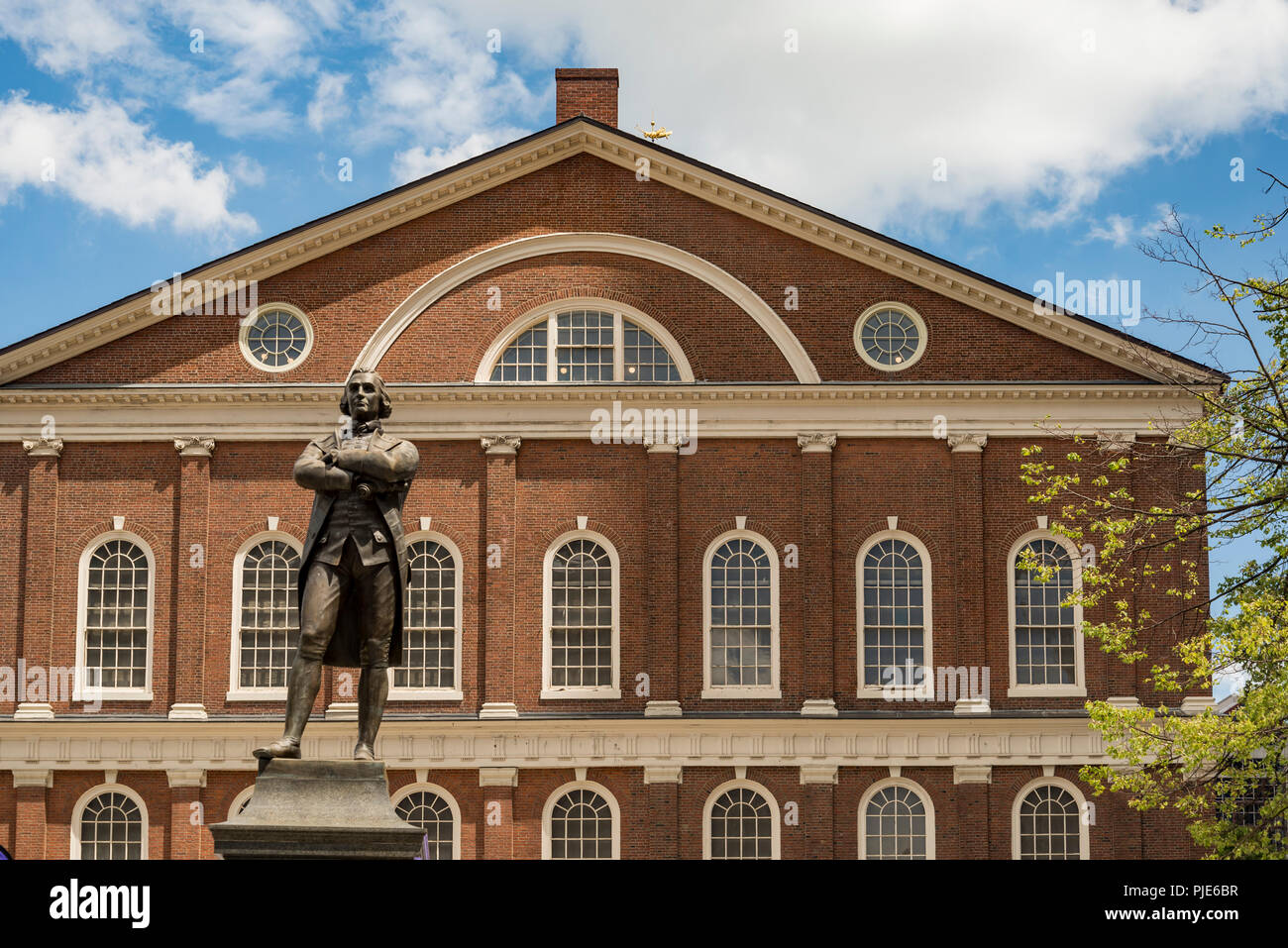 Il Faneuil Hall di Boston, Massachusetts, STATI UNITI D'AMERICA Foto Stock