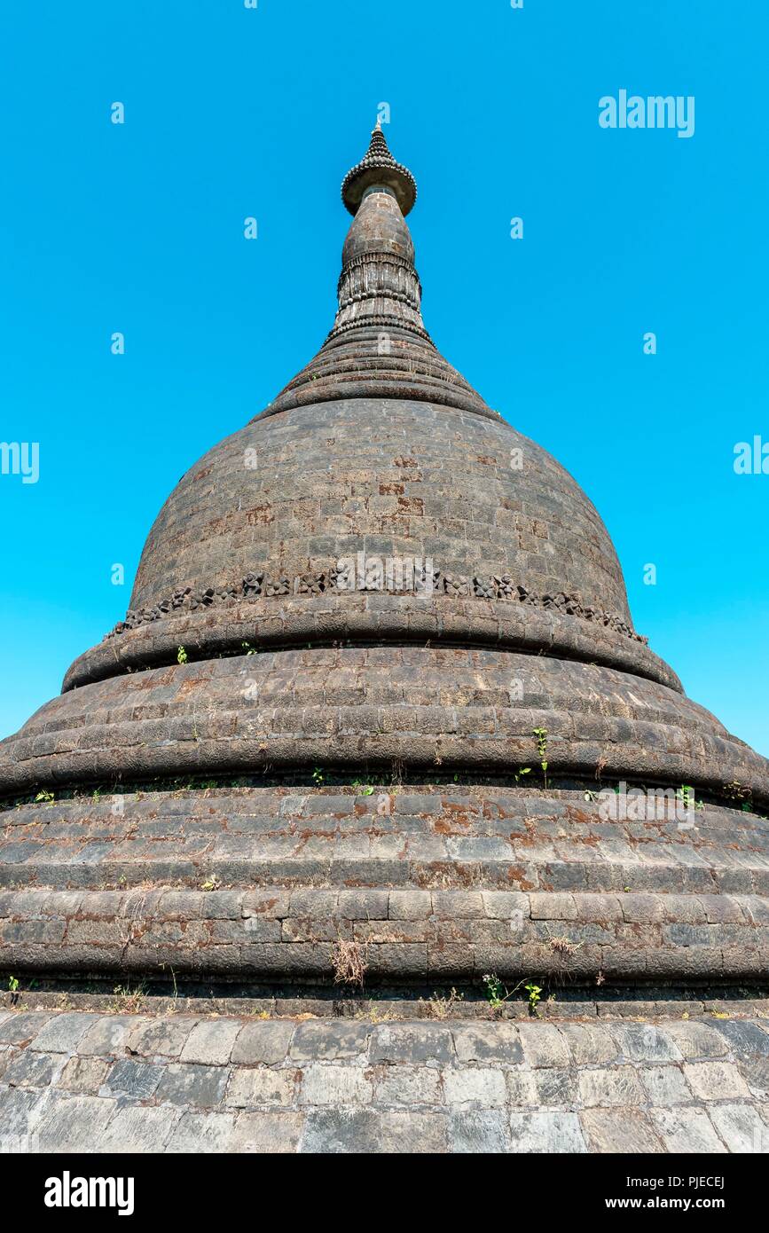 Koe Thaung Pagoda, Mrauk U, Myanmar Foto Stock