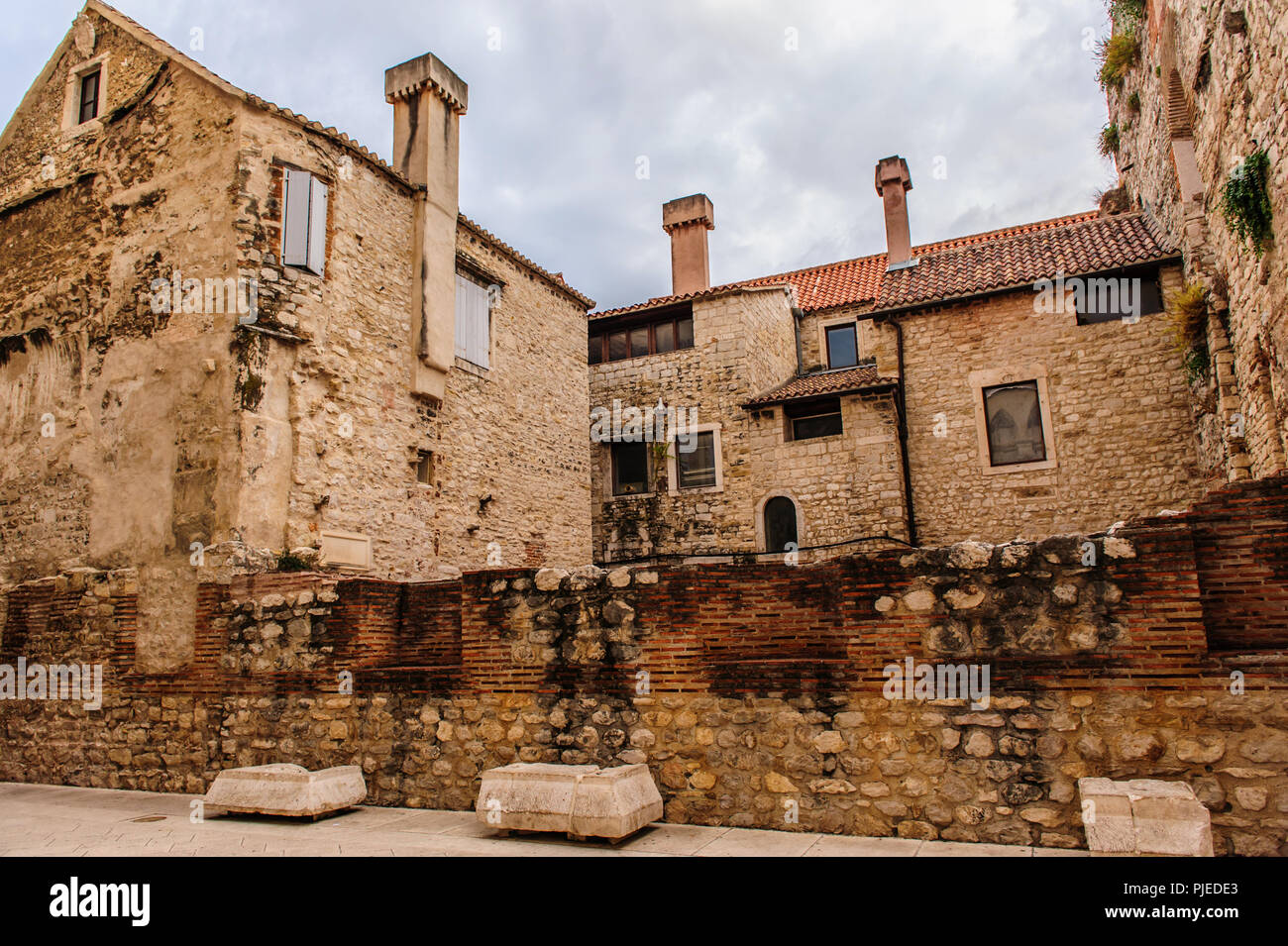 Il Palazzo di Diocleziano a Split, Croazia Foto Stock
