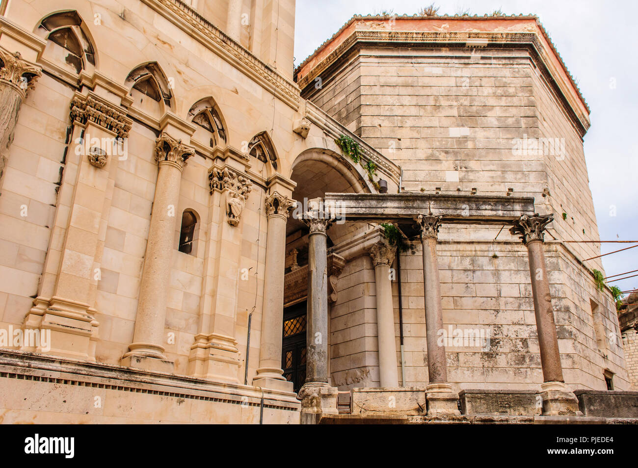 Il Palazzo di Diocleziano a Split, Croazia Foto Stock