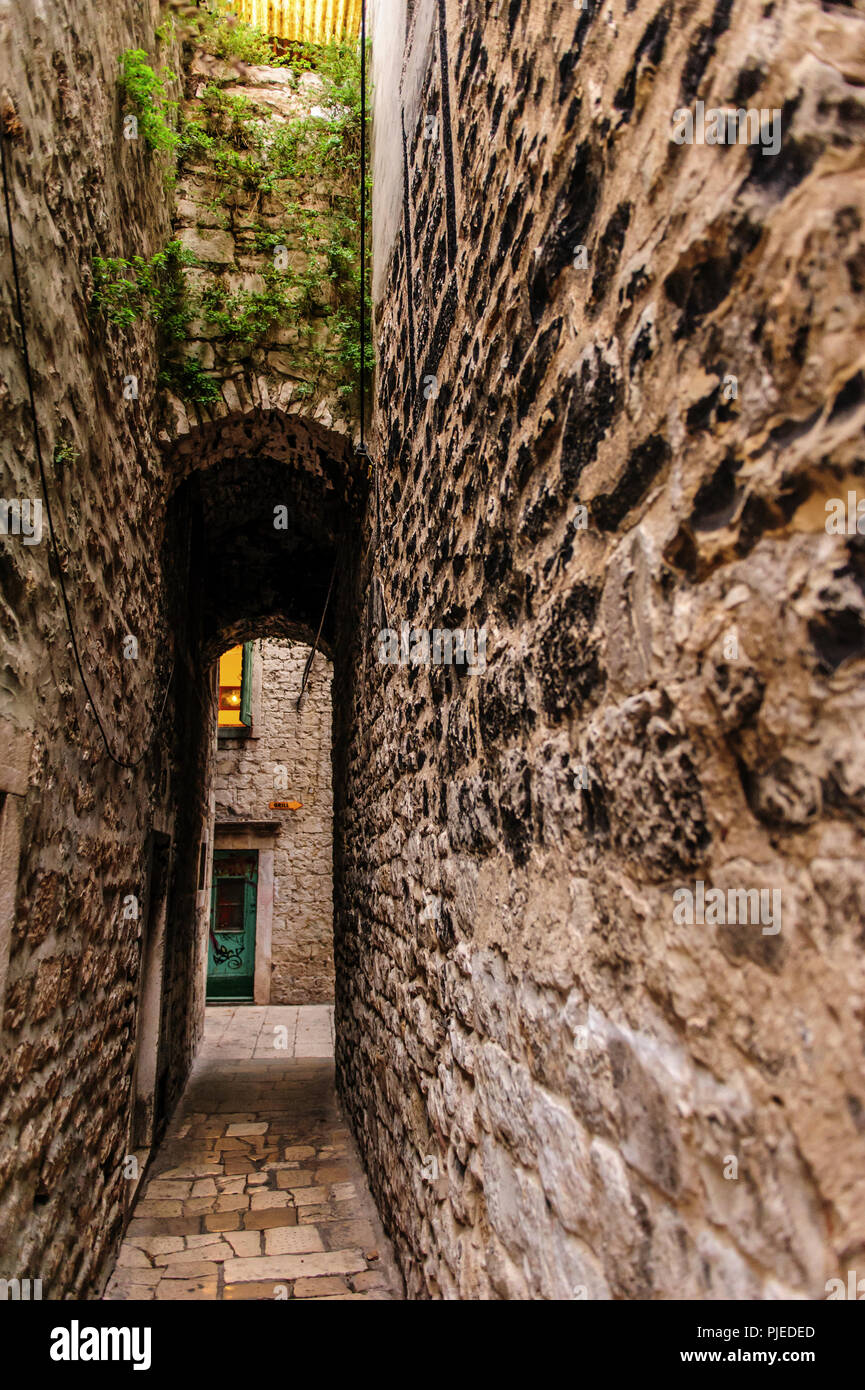 Il Palazzo di Diocleziano a Split, Croazia Foto Stock